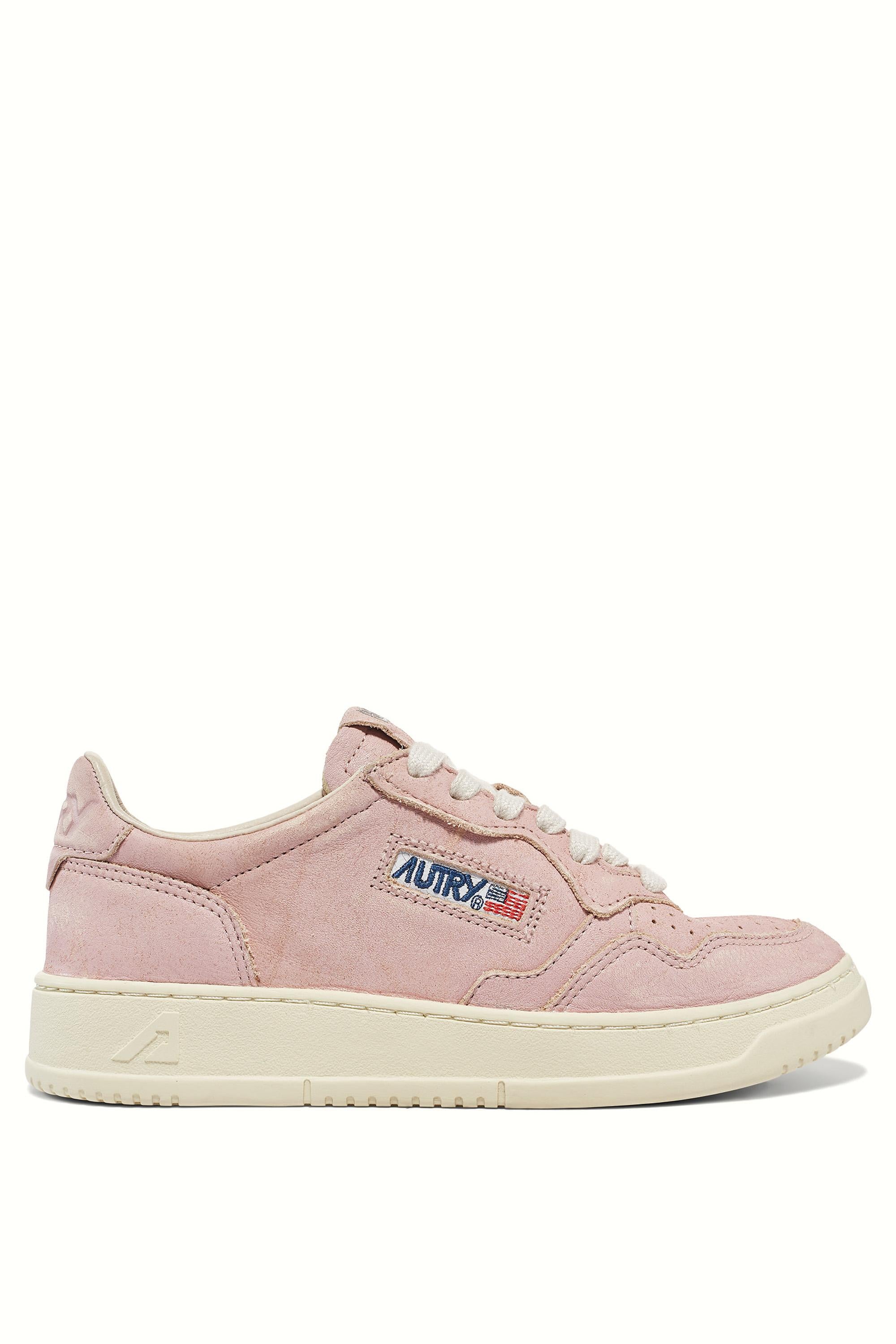 Sneaker Medalist donna in pelle di vacchetta supersoft AULW SU03 VIRNAPINK Autry