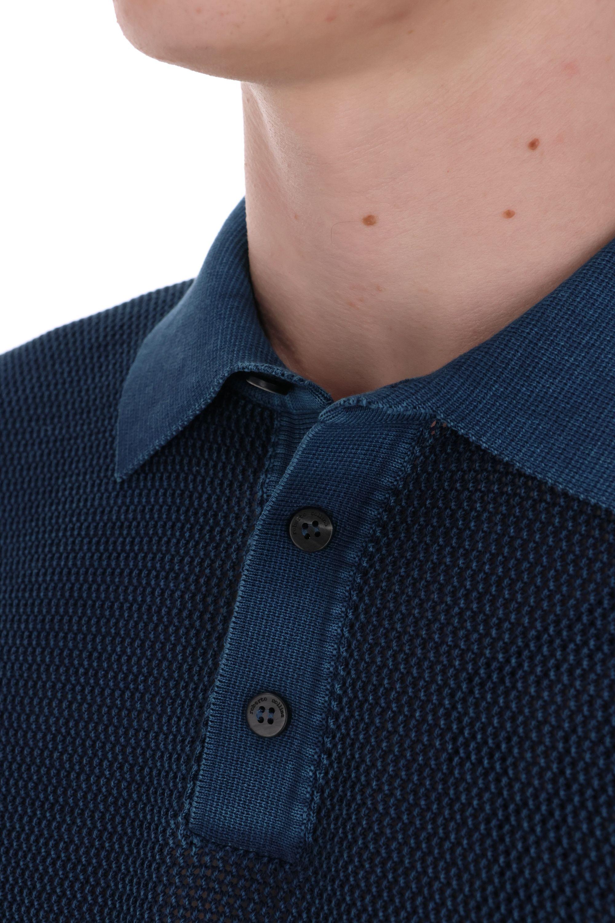 Roberto Collina Polo in cotone lavorazione a punto aperto RB12124 RB1210