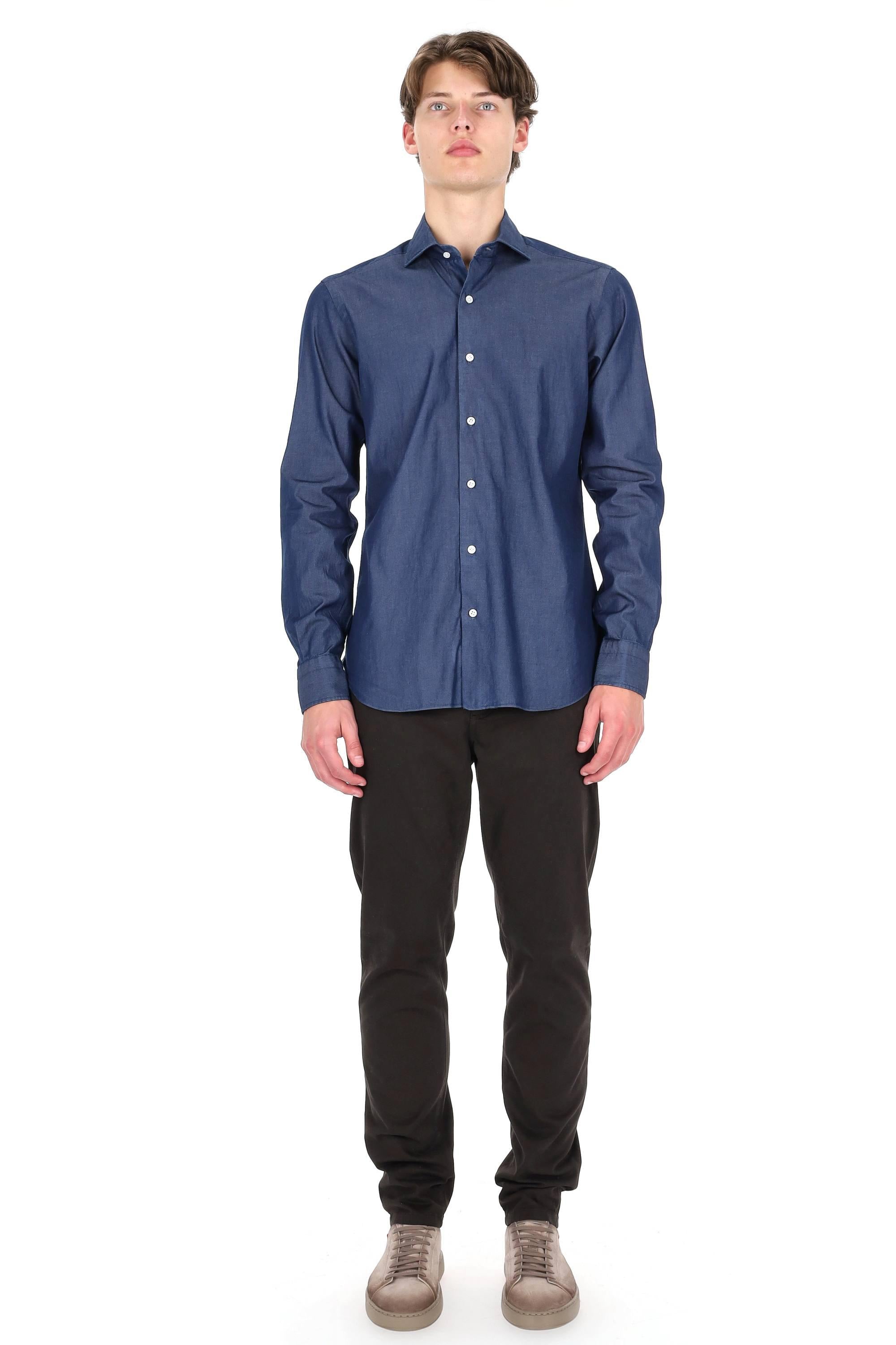 Barba Camicia sartoriale in denim linea Dandylife LIU13P01PZ0998U 0001