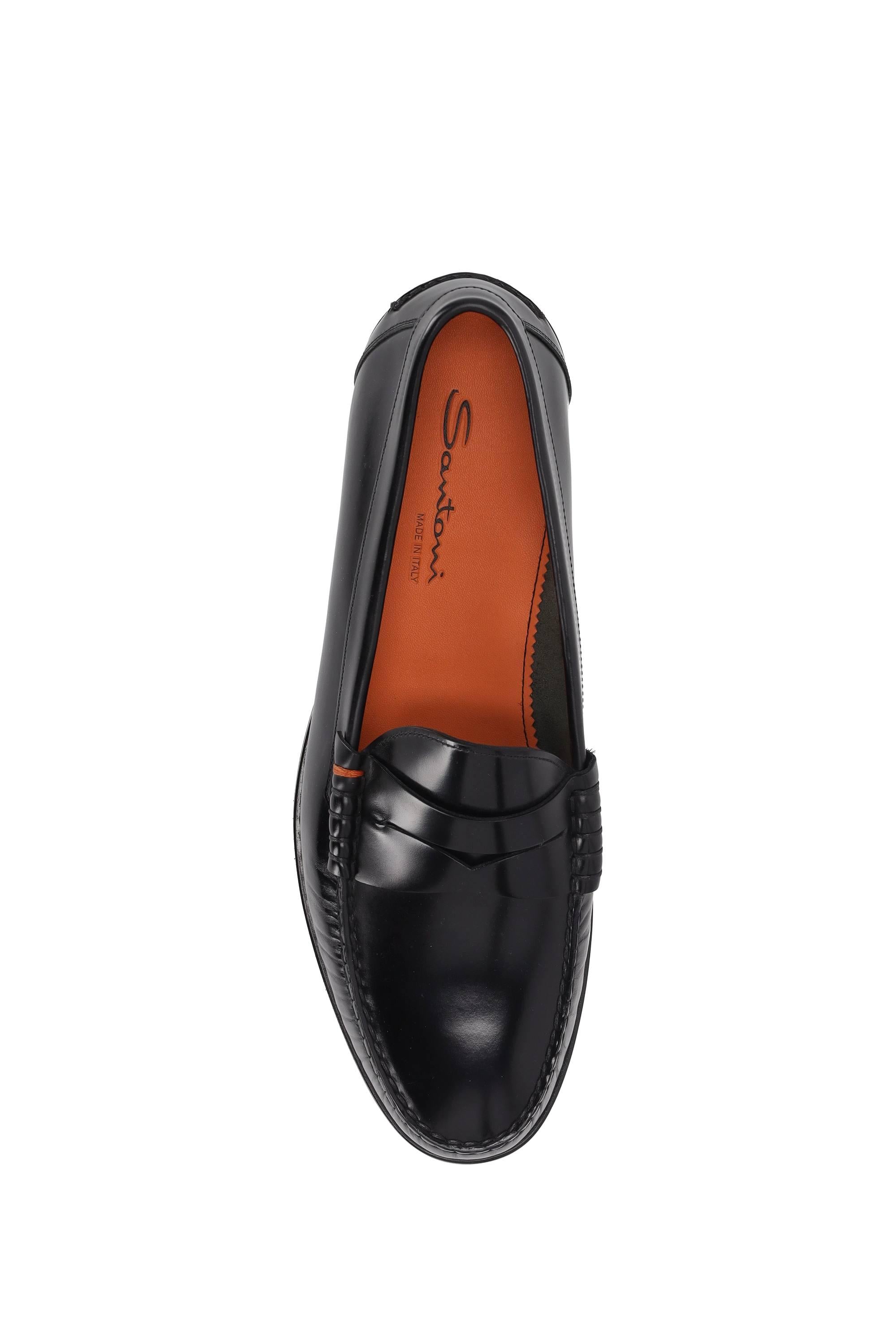 Santoni Penny loafers in pelle di vitello MCQU18955JI6SNOV N01