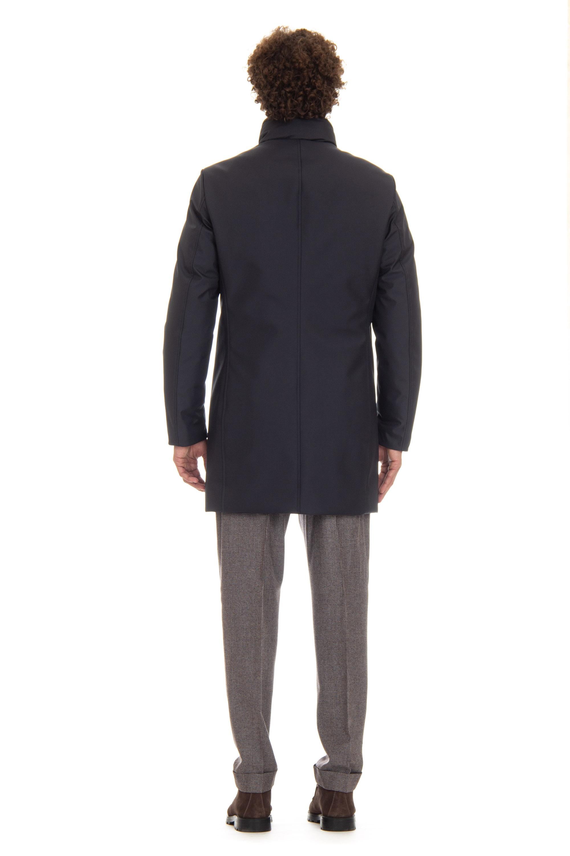 Cappotto in nylon imbottito in fine piumino mod. Bond-Wi BOND-WI DARK BLU Moorer