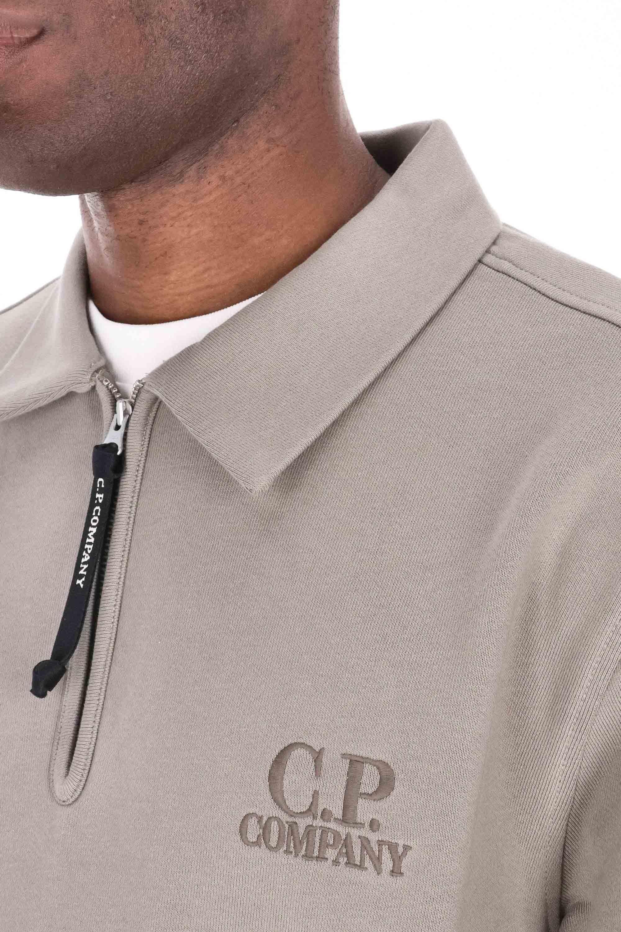 CP Company Felpa mezza zip diagonal fleece MSS140A00-5086W 356