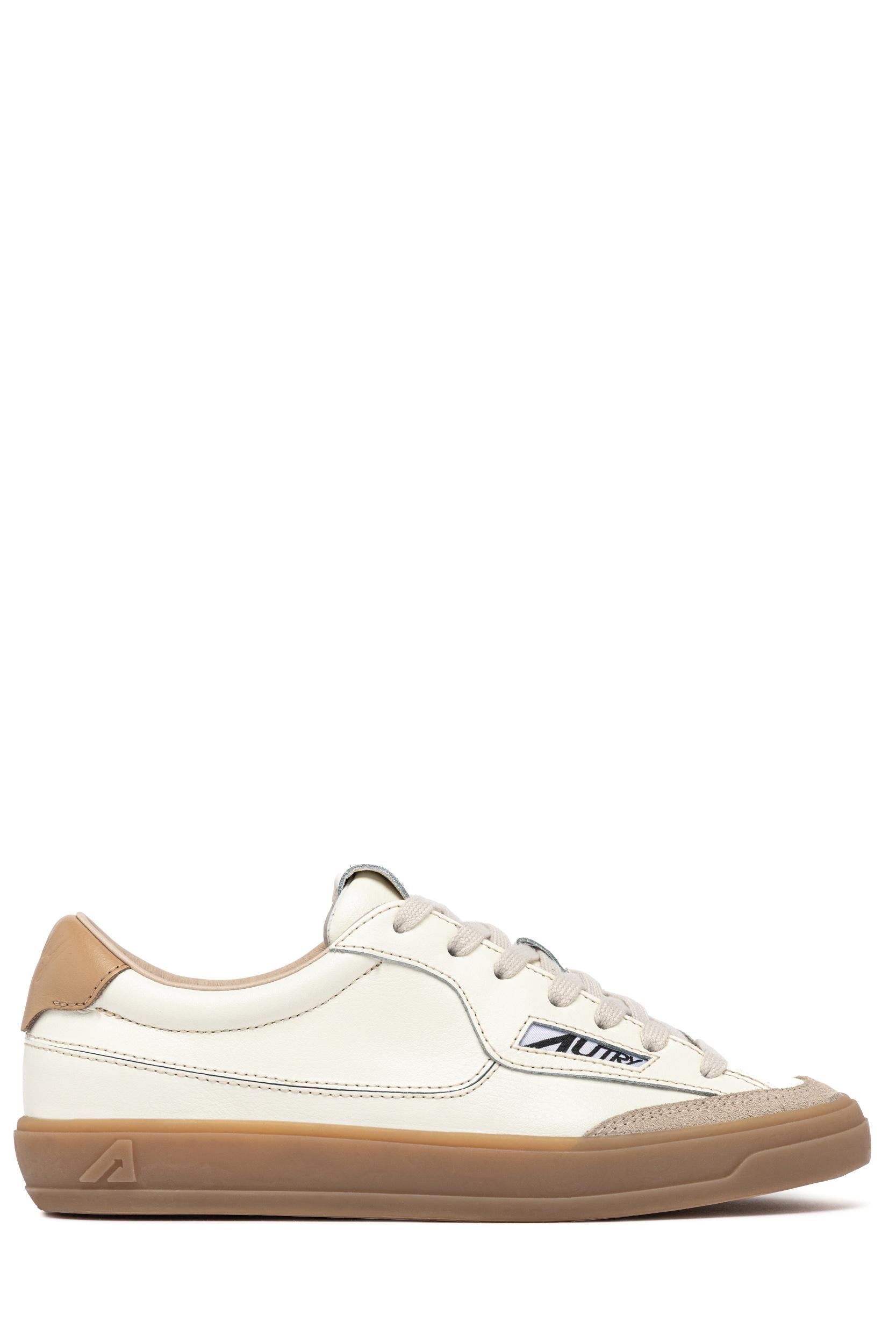 Autry Sneaker Windscape in pelle con talloncino nocciola SCLM UK08 MARSH/TAN