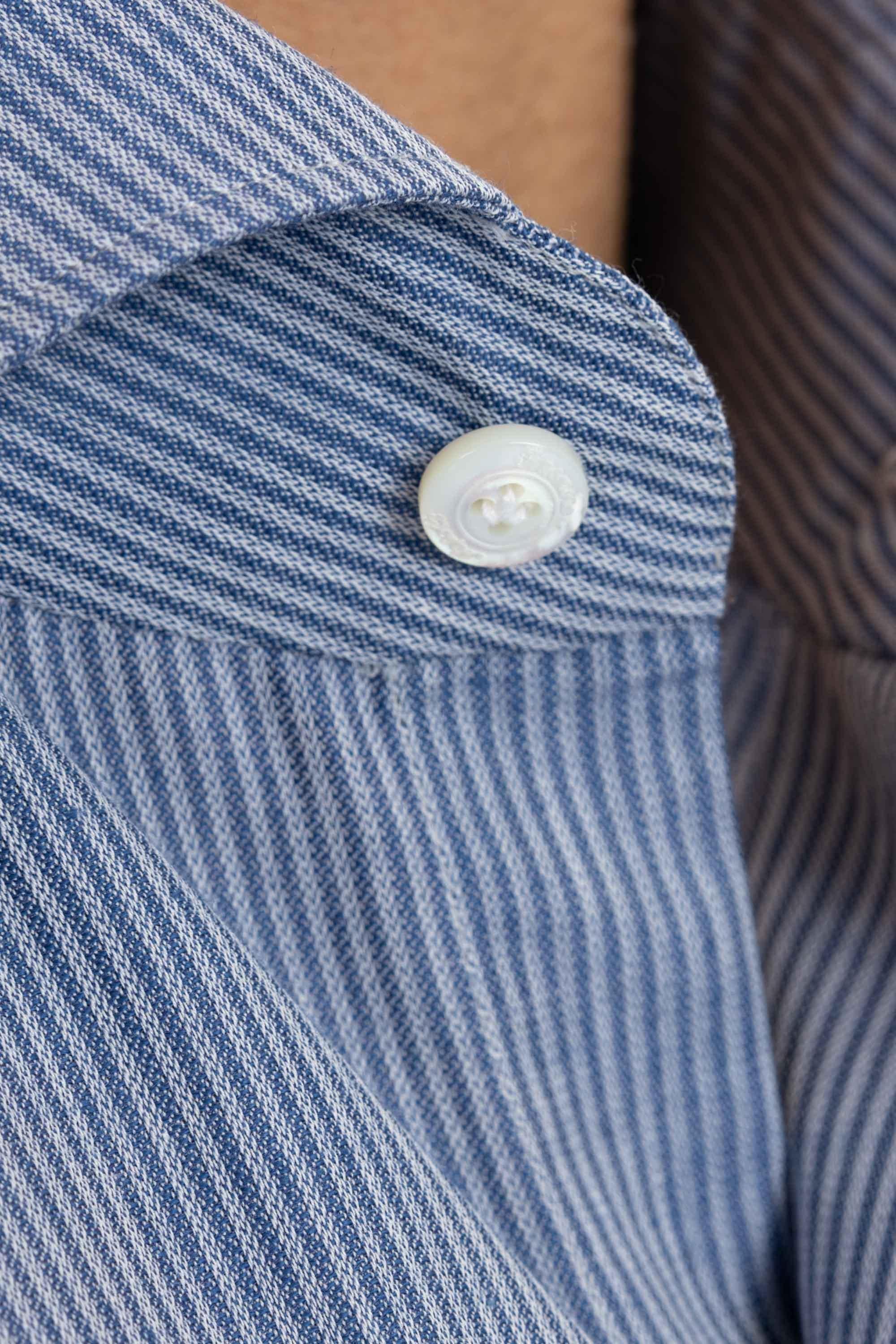 Camicia sartoriale cotone-cashmere Carlo Riva linea Milano ML-EUPS-Z 060290 A4031 02 Finamore