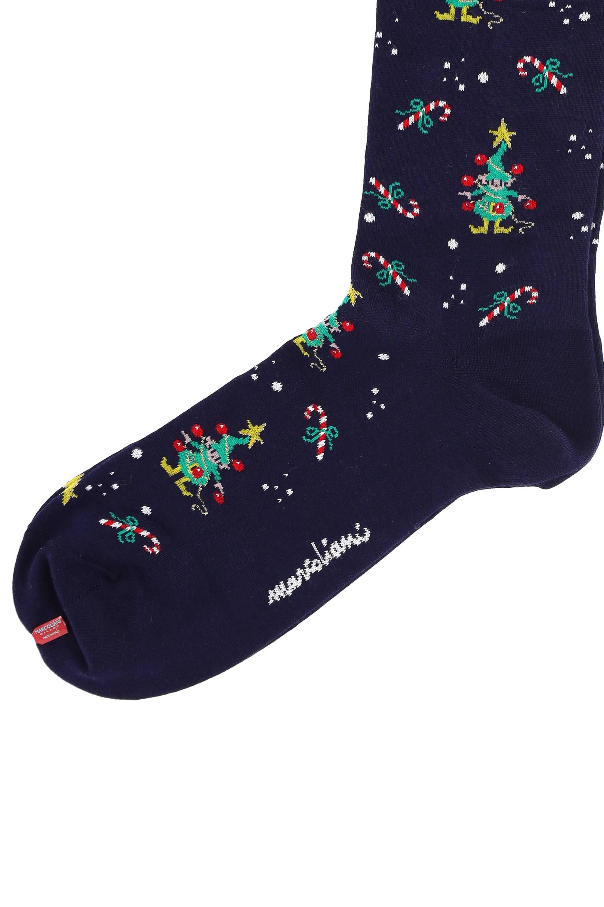 Marcoliani Calze natalizie in pima cotton Santa's Elf MAR4831L/2 001