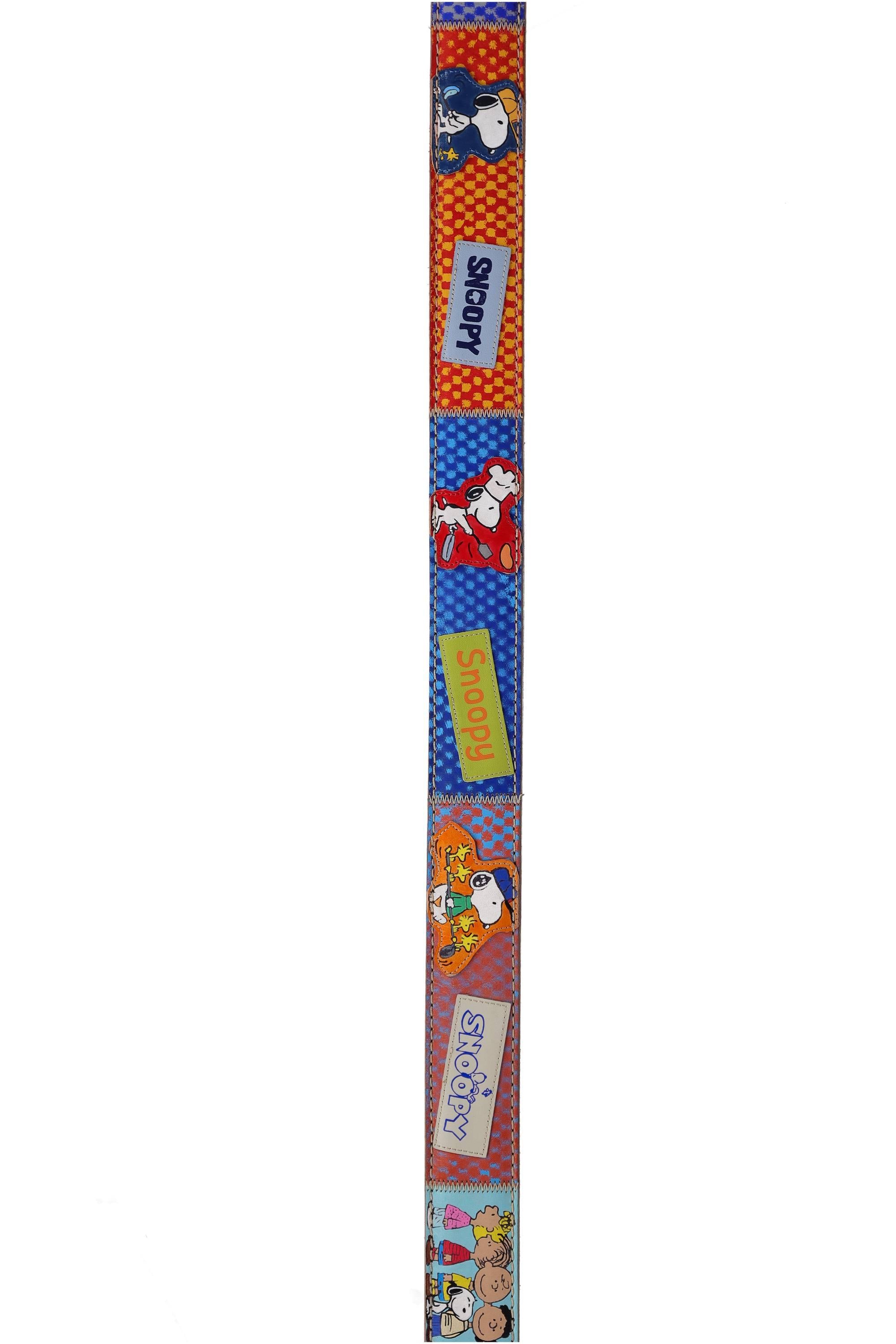 Artigianato Italiano Cintura in pelle dipinta a mano "Snoopy" SNOOPY MLTCLR