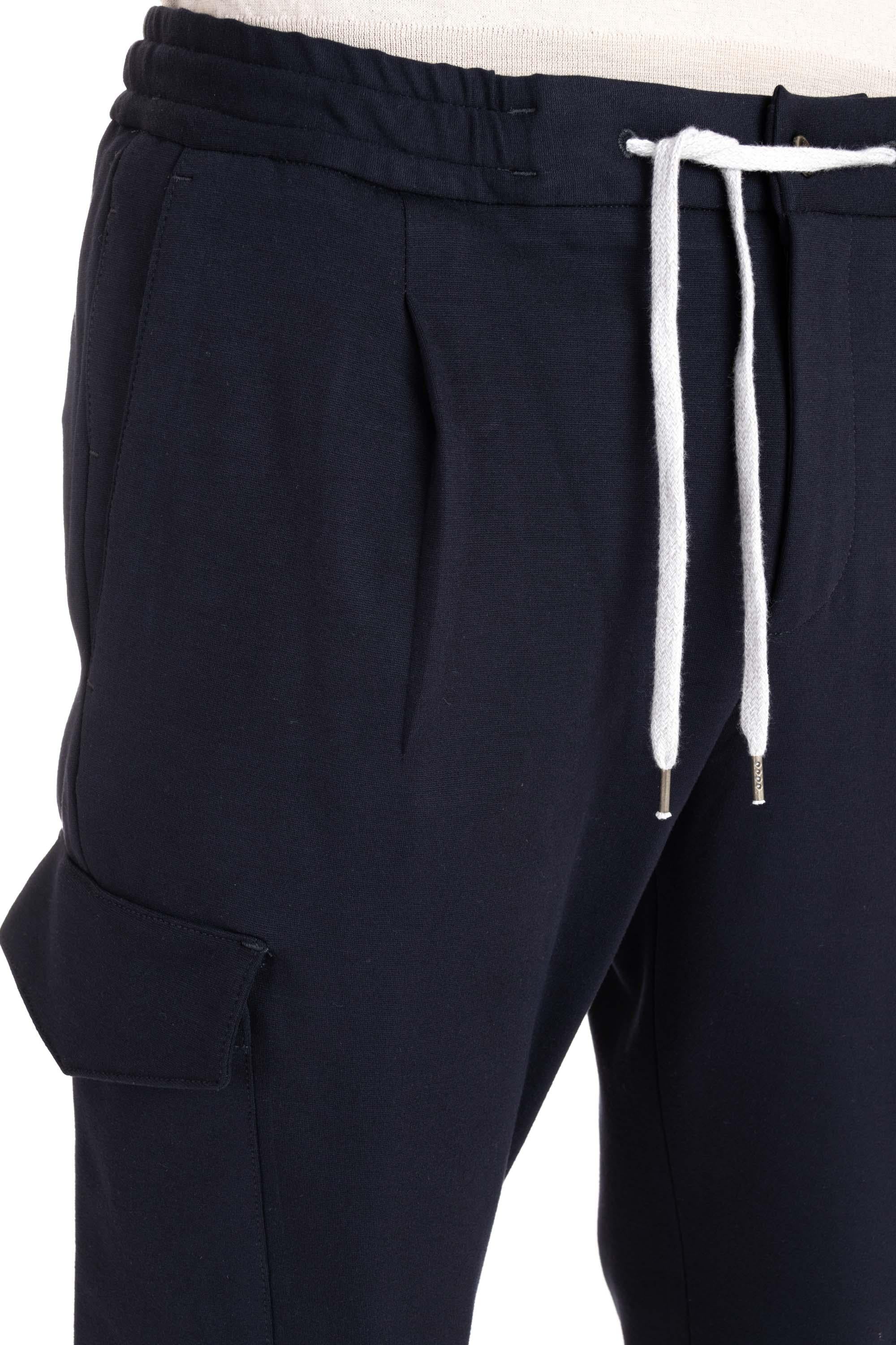 PT Torino Pantalone in jersey di cotone Soft cargo fit TSCNZL0CL1 VD01_2 0365