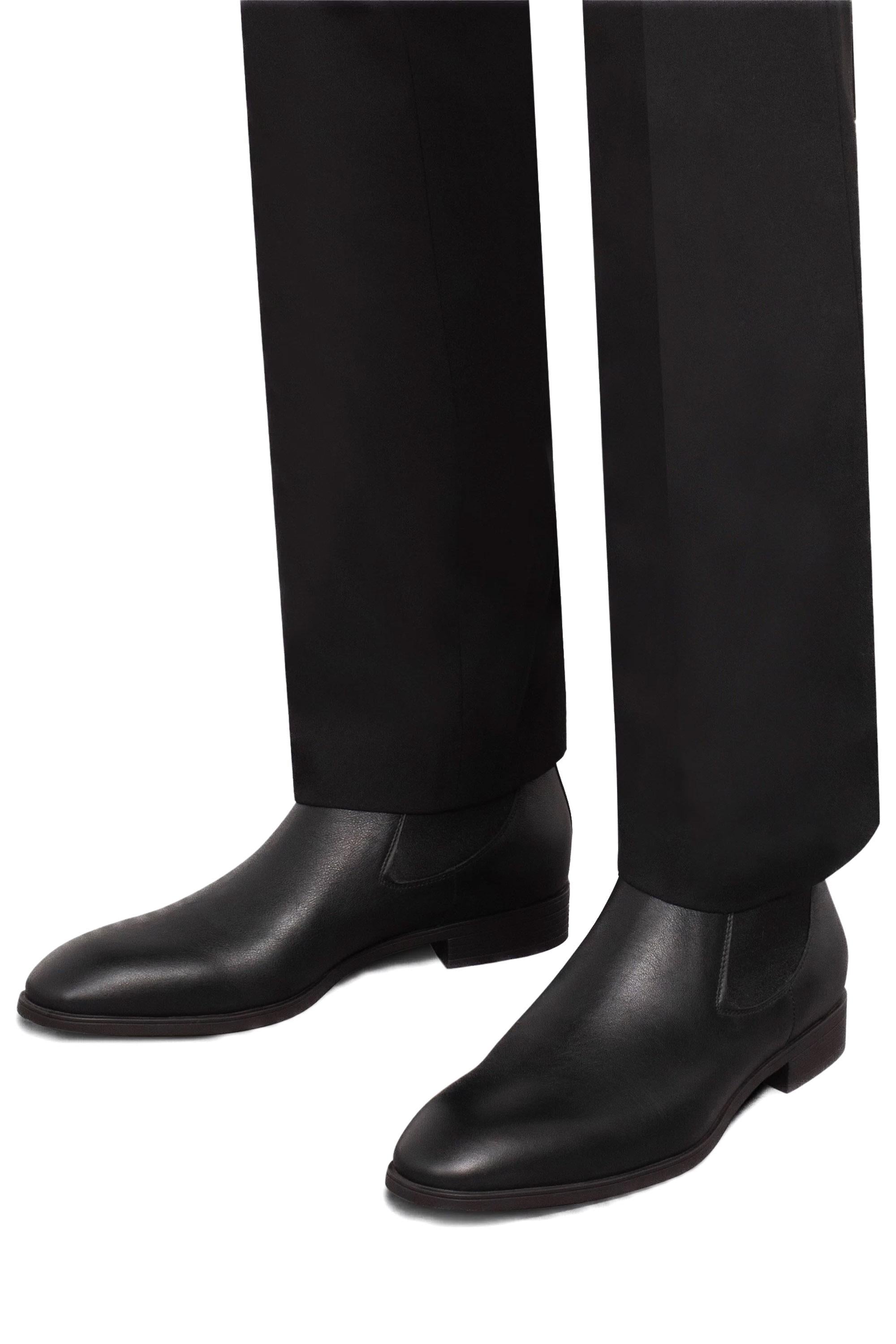 Santoni Stivaletto chelsea in pelle nera MGSI13414SMAICLB N01