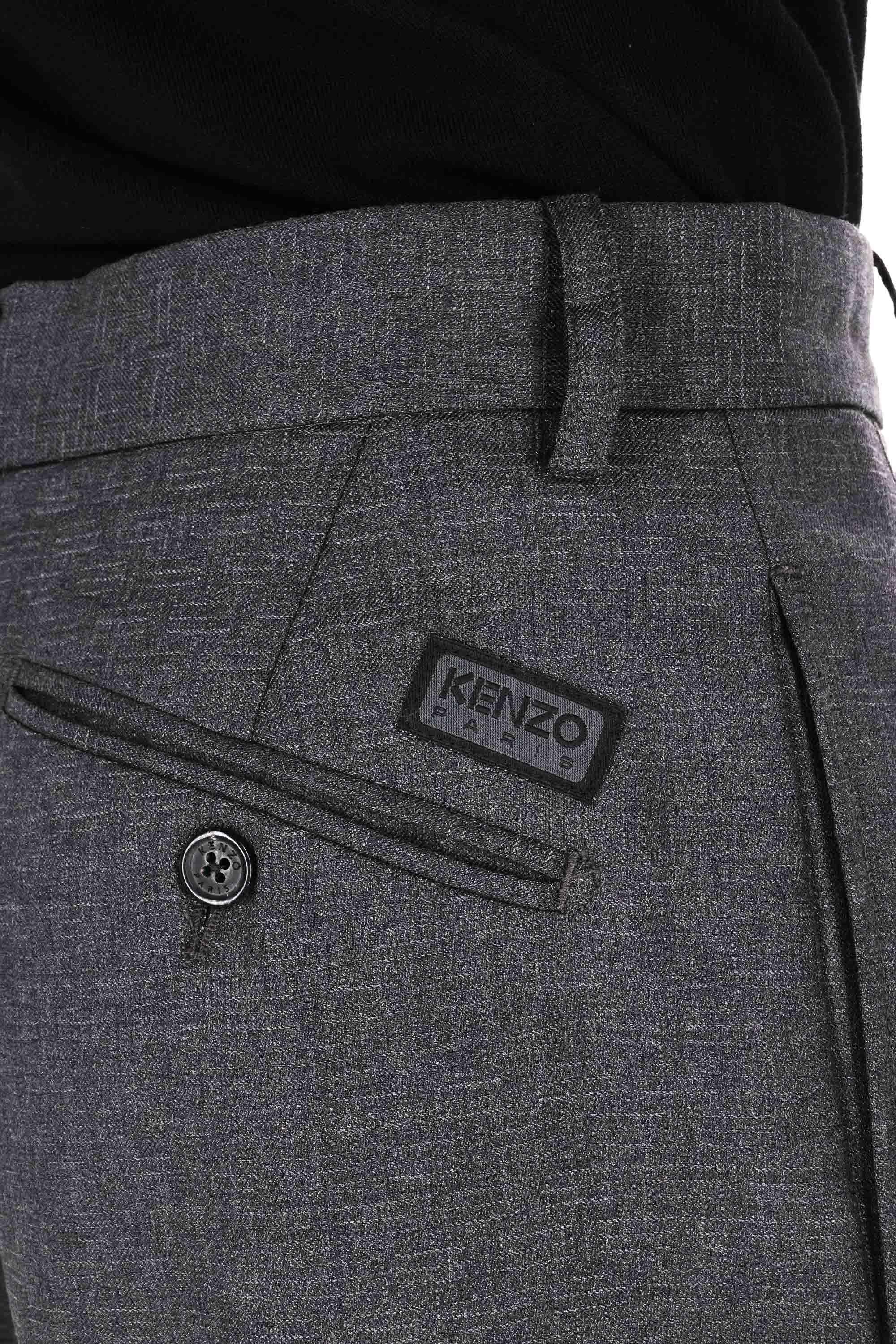 Pantalone micro trama straight fit FF65PA3689ID 92 Kenzo