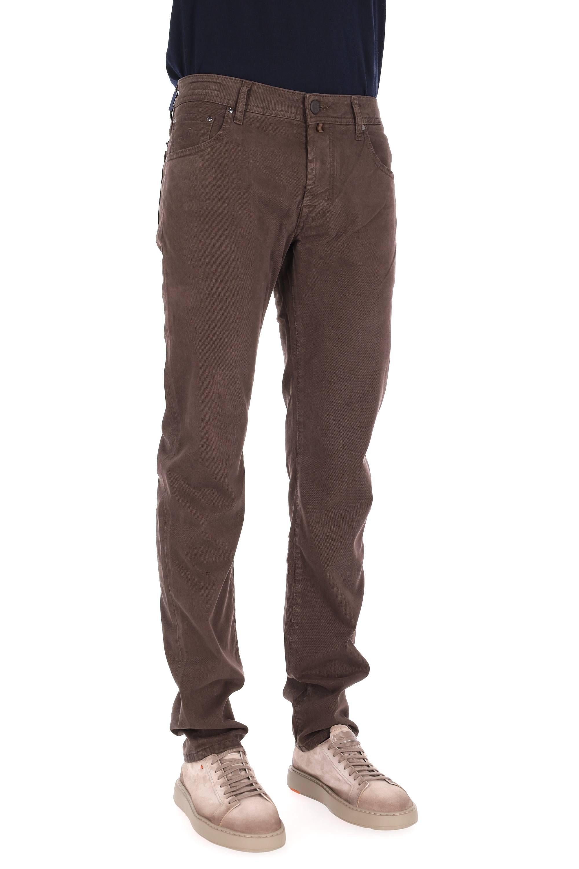 Jacob Cohen 5 tasche color in cotone mano pesca Scott fit JUM_QE007-036-S4216/2 F44