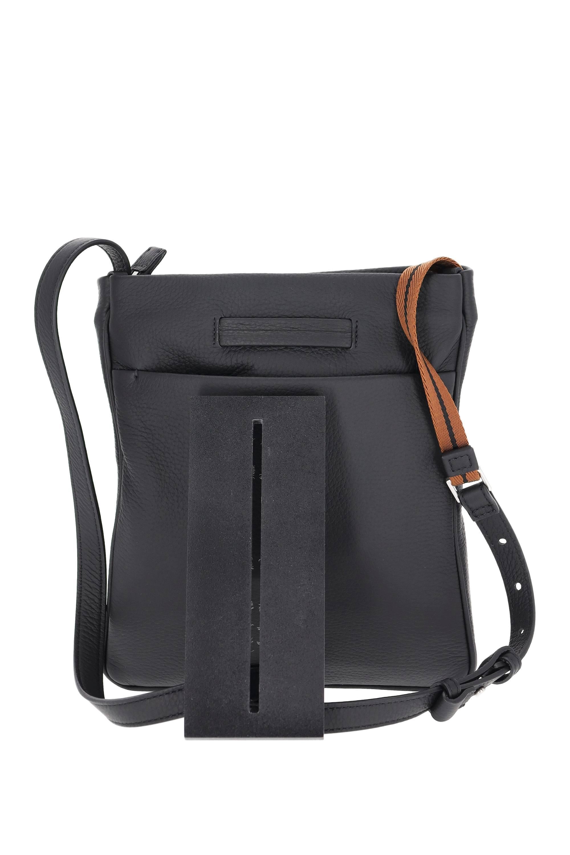 Tracolla in pelle di cervo LHCVM C2243Z NER Zegna