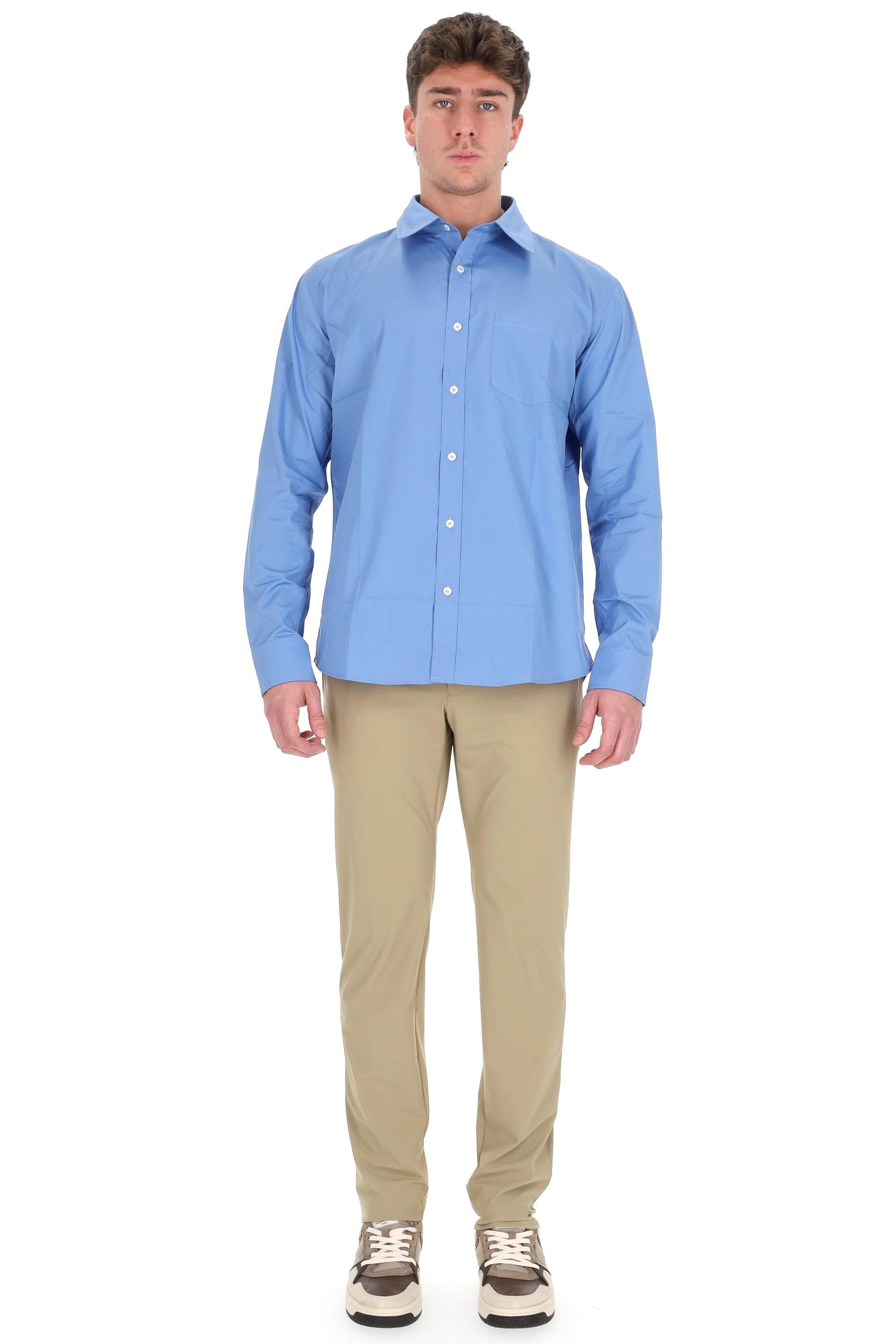A.P.C. Camicia in popeline di cotone COHLE-H12652/2 IAA-BLEU