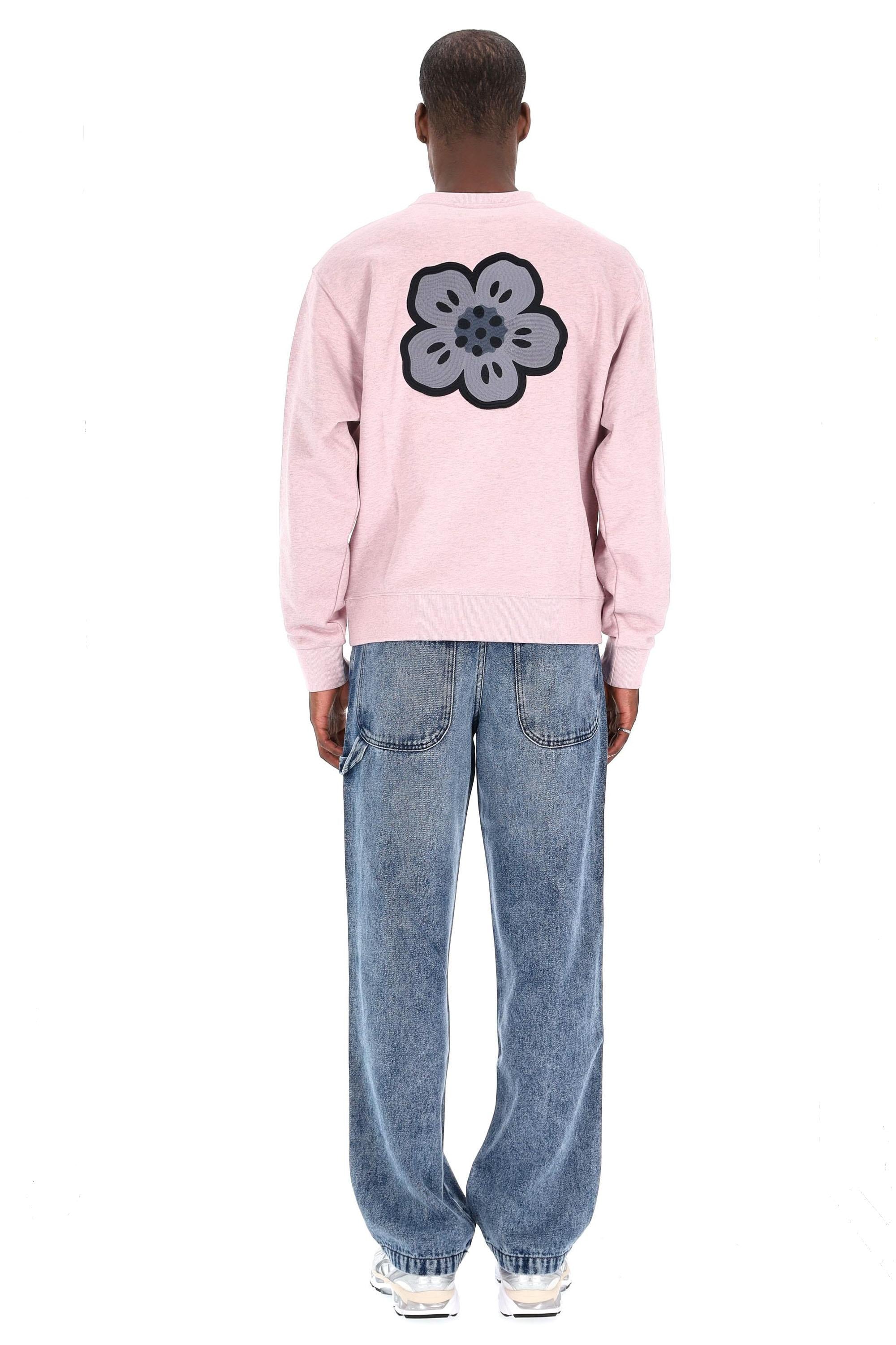 Felpa girocollo in cotone Boke Flower FF65SW2544MC 30 Kenzo