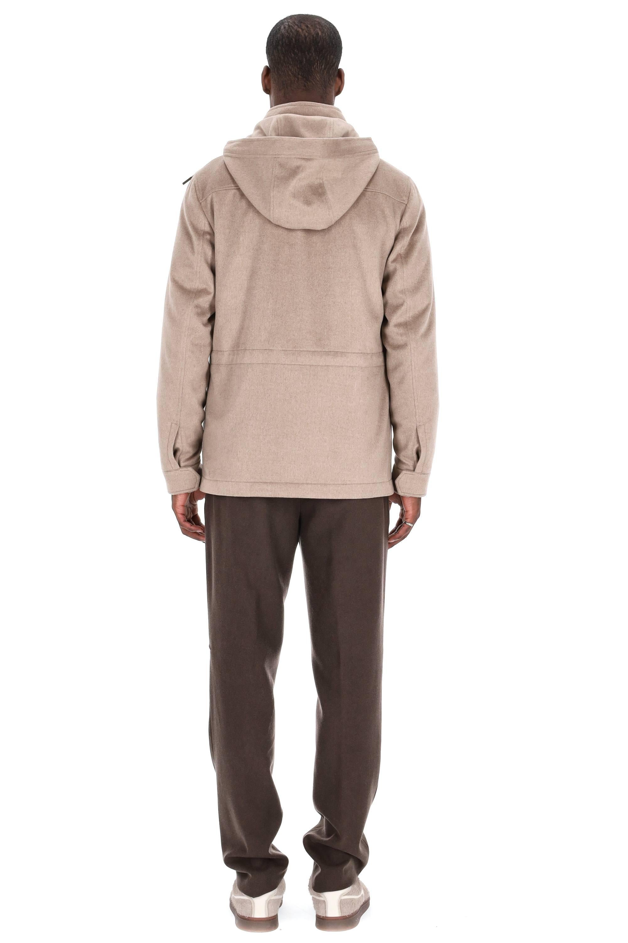 Car coat in Oasi Cashmere con cappuccio staccabile UGT42A2-7210 N92 Zegna