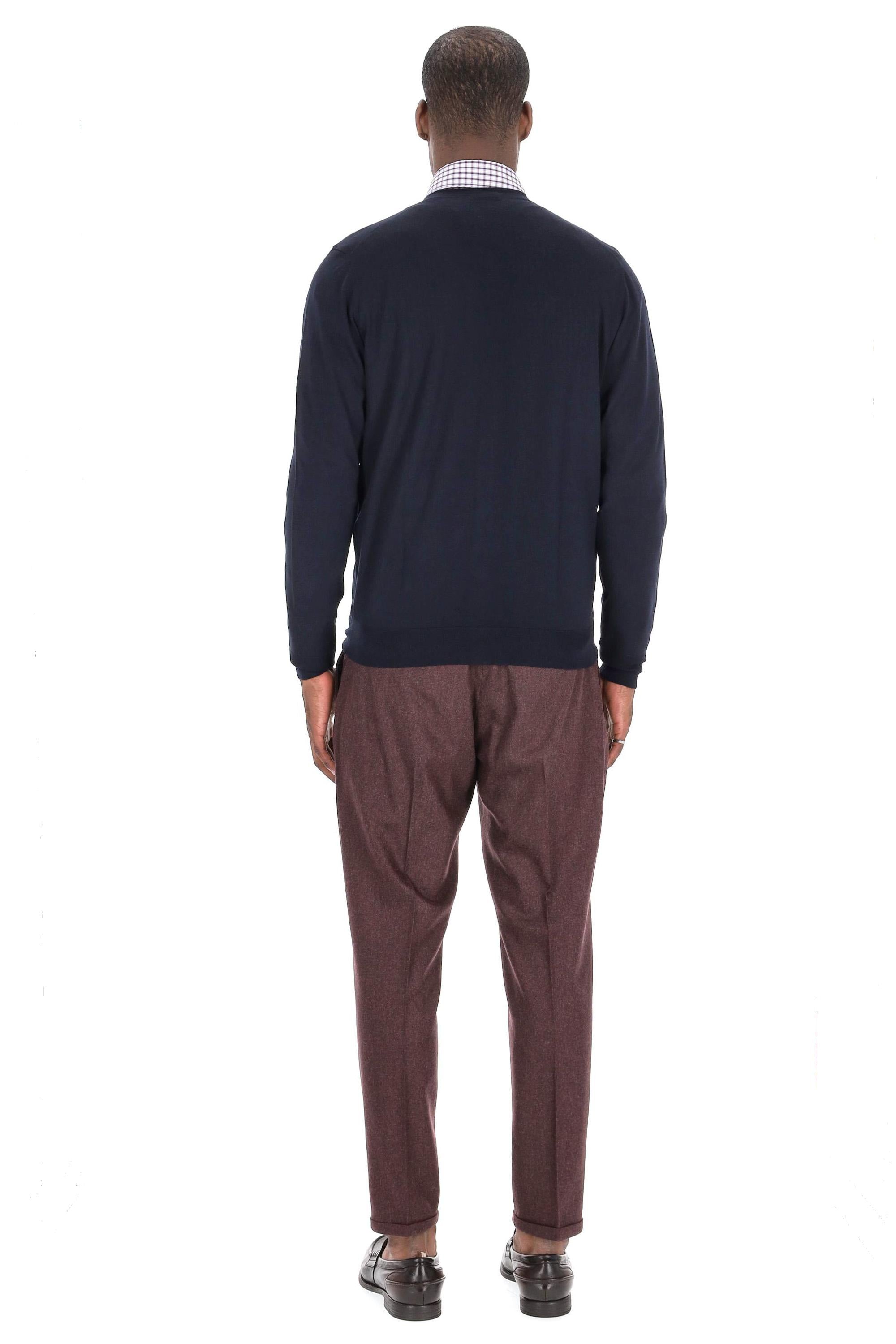 Cardigan in lana extrafine super 140's D0D109L-2 790 Drumohr