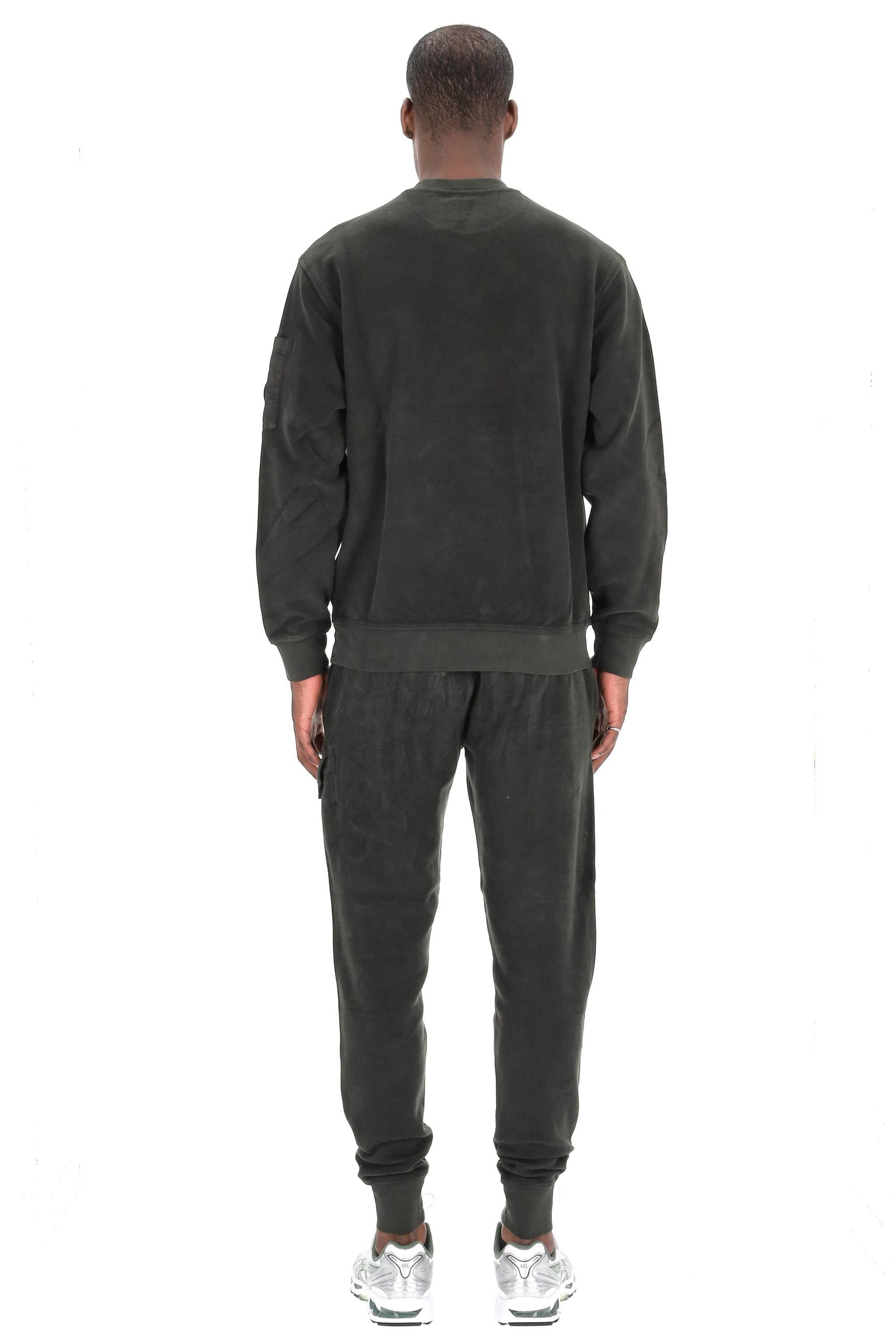 Felpa girocollo in cotone brushed MSS249A00-6614G/2 978 CP Company