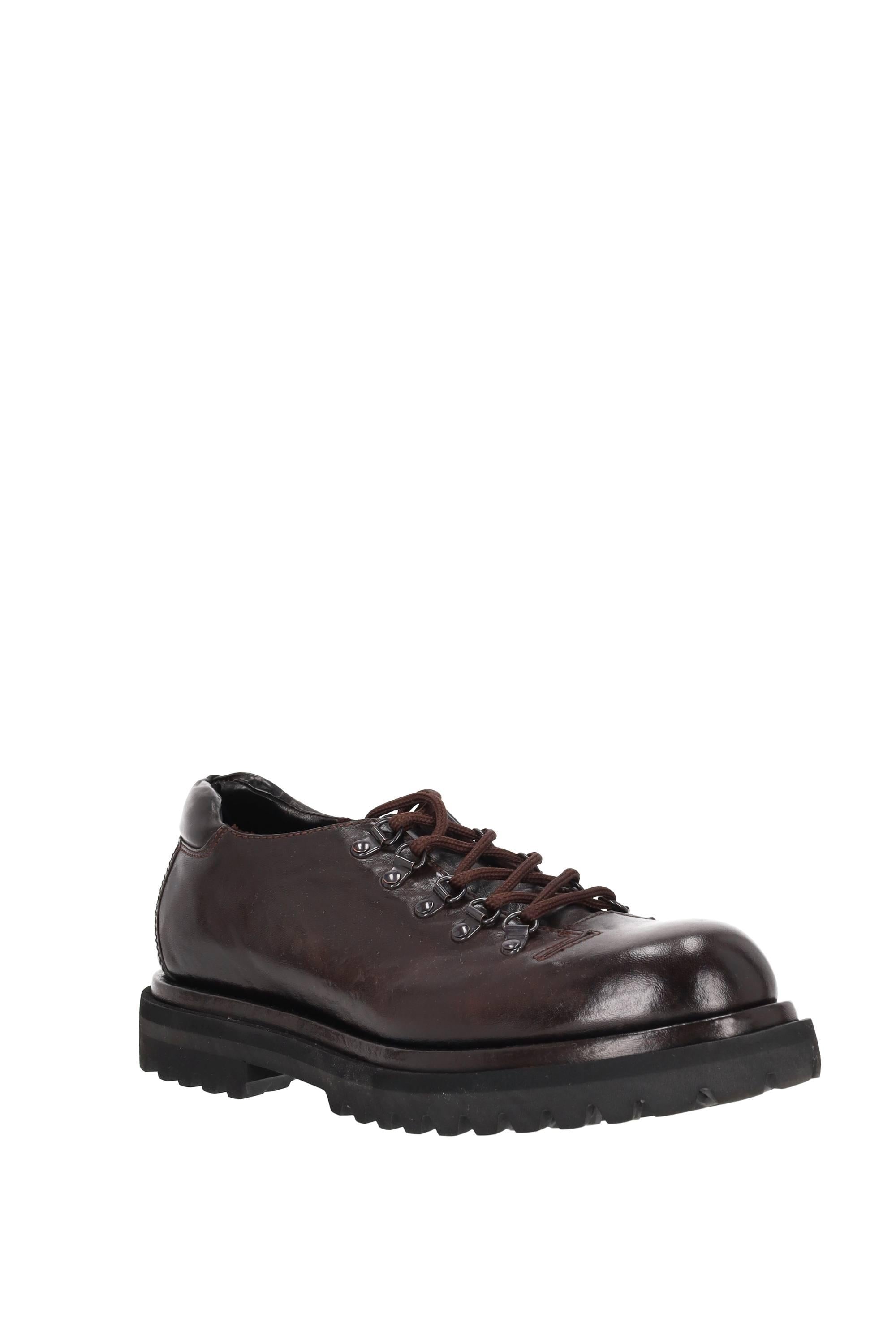 Officine Creative Scarpa rocciatore basso in pelle fondo St Moritz OCUEVED105NOVAKE663 OTTO