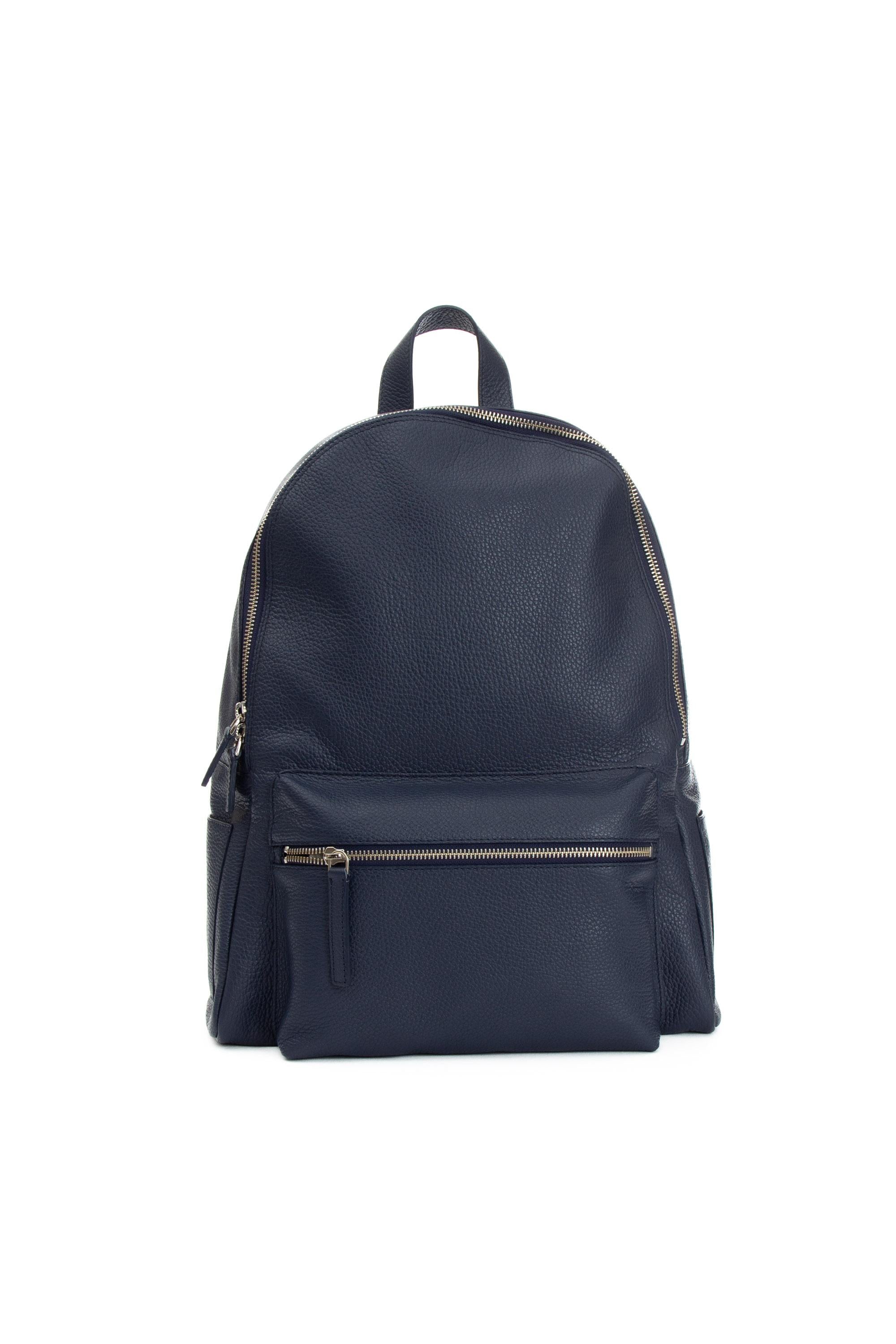 Zaino in pelle martellata P00711_MIC/2 NAVY Orciani