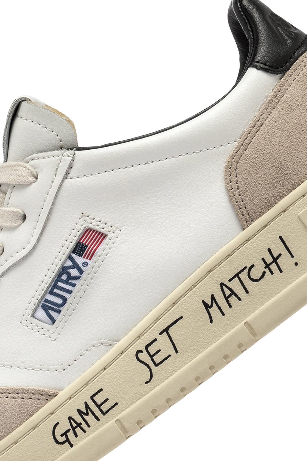 Autry Sneaker donna Medalist in pelle e camoscio Game Set Match AULW MA04 WHT/BLACK