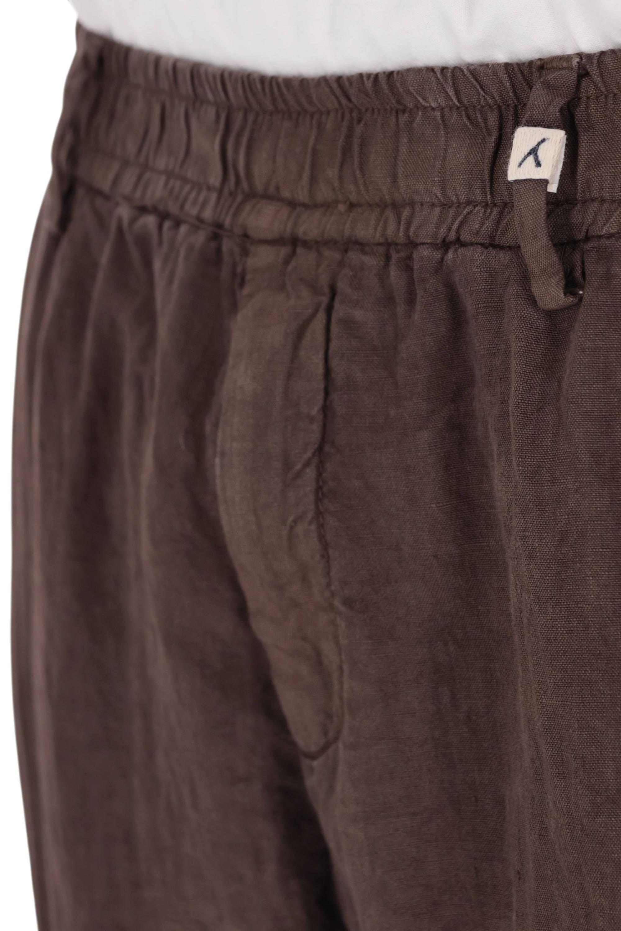 Myths Pantalone Ares in puro lino con vita elasticata 26M26L 72 82