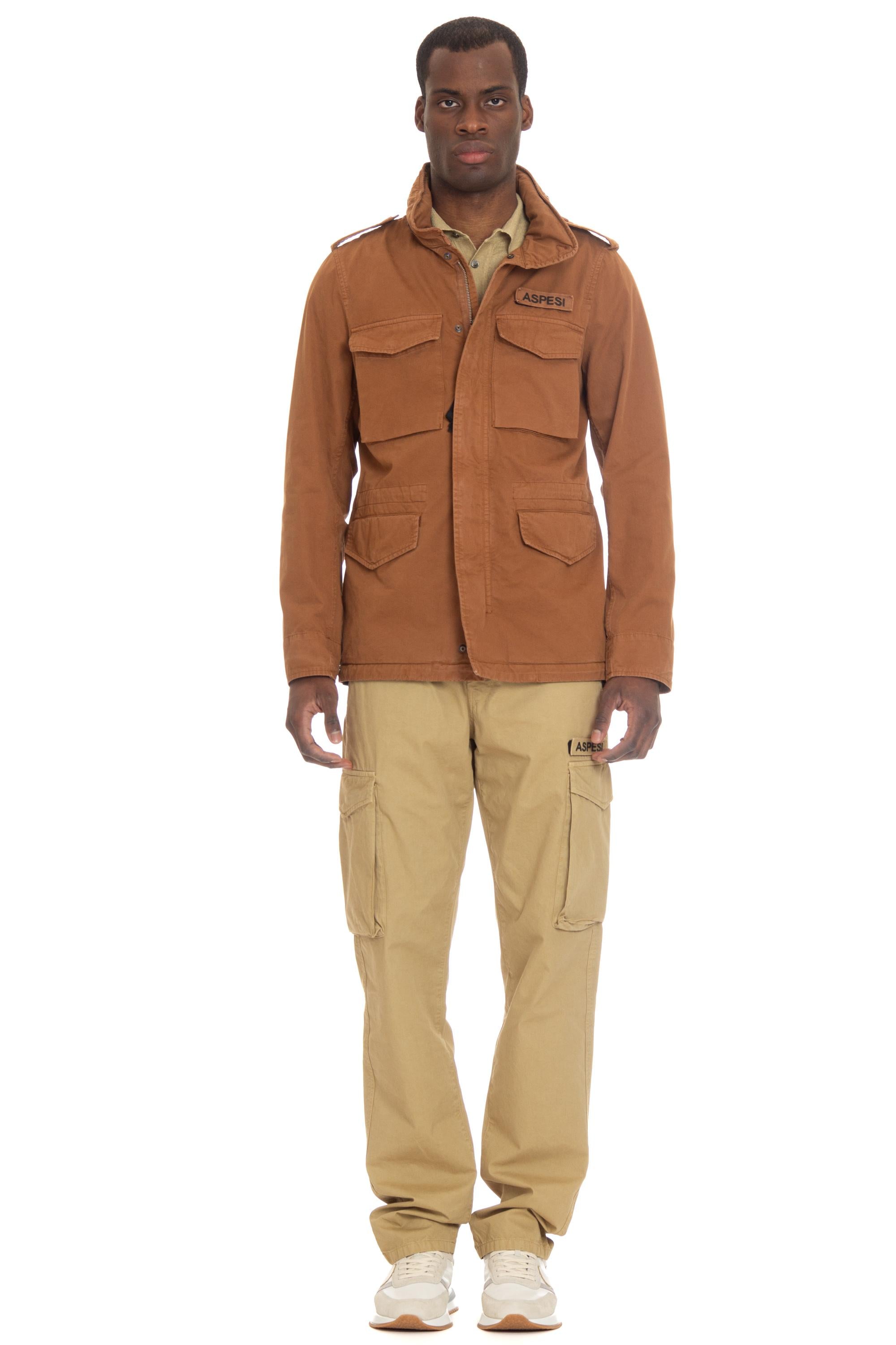 Mini field jacket in cotone con logo staccabile CG20 A262 ST/2 85321 Aspesi