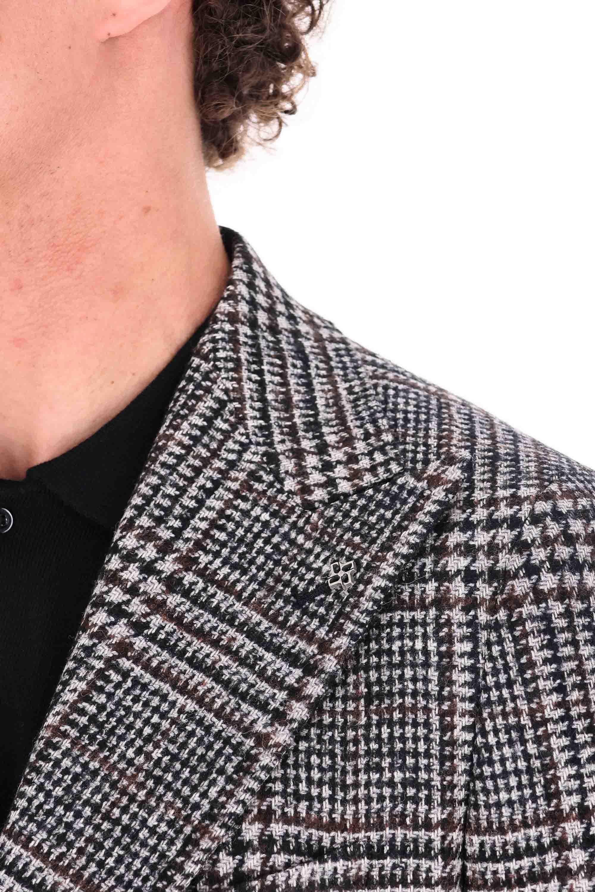 Tagliatore Giacca in lana-alpaca check mod. Pino Lerario G-PL26K-850028 N522