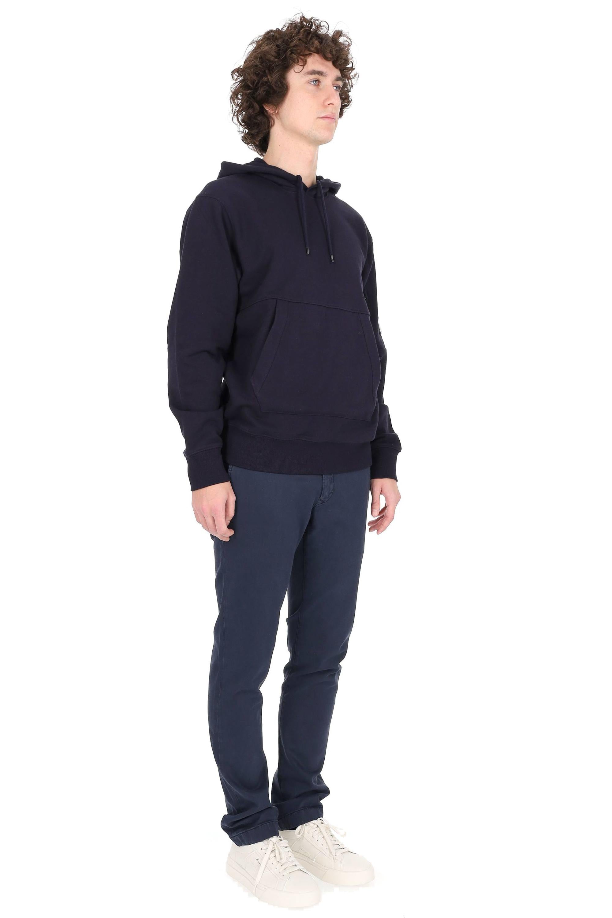 CP Company Felpa con cappuccio in cotone diagonale RCCMSS714A-005086W 888