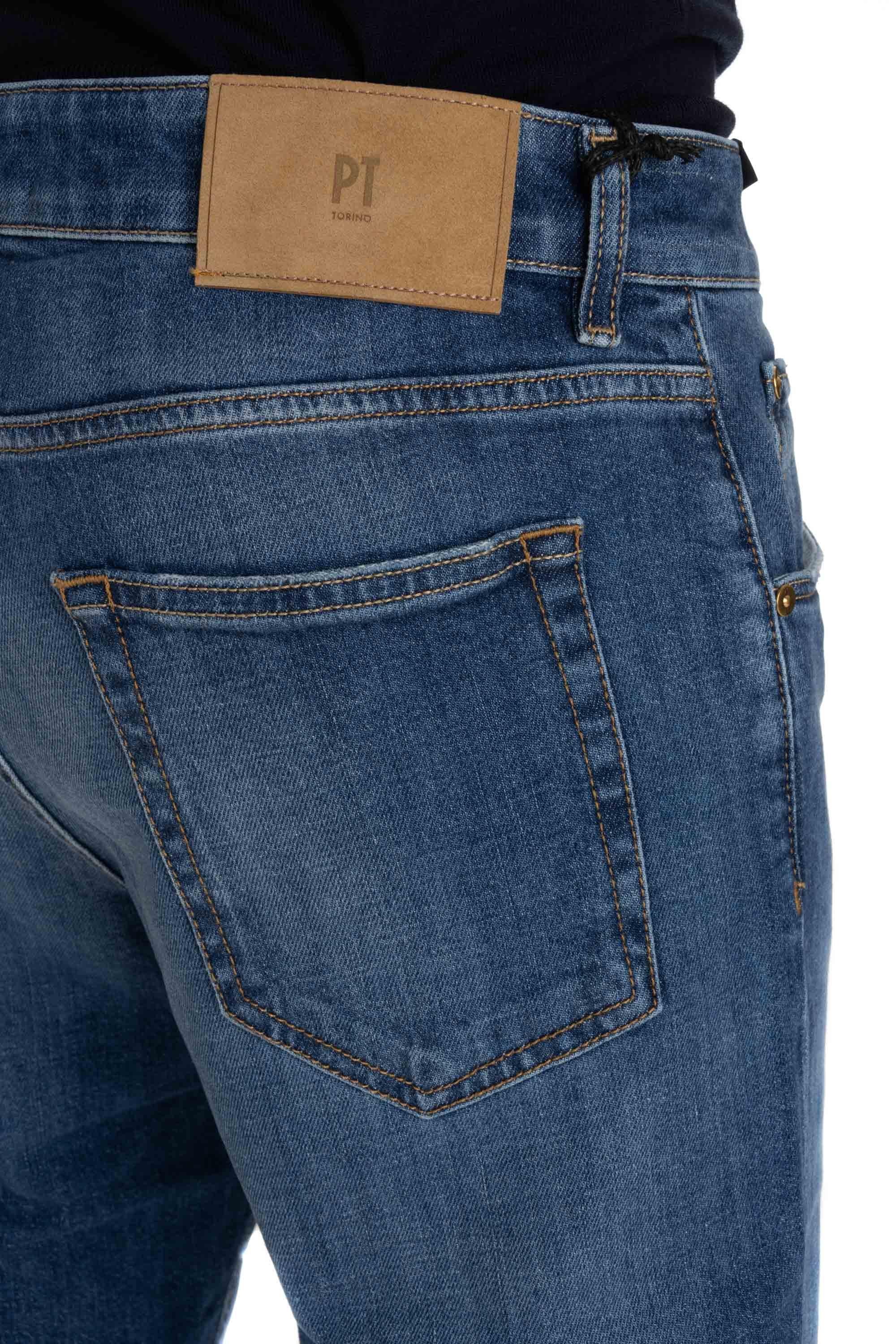 PT Denim Jeans etichetta camoscio Carrot fit RP05B0 CA4840 ML21