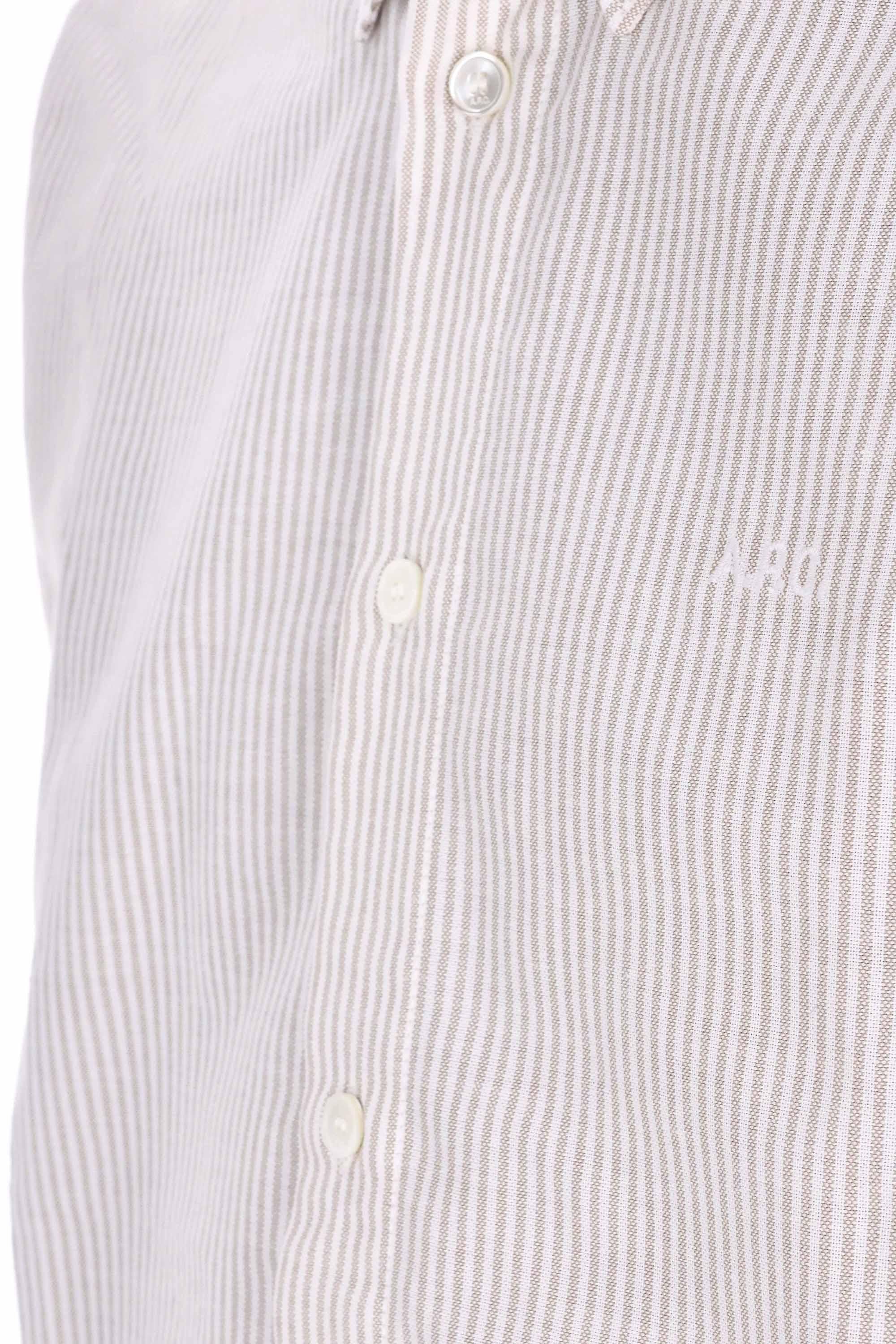A.P.C. Camicia bacchettata in piquet di cotone Standard fit COGUH H12499/2 BAA