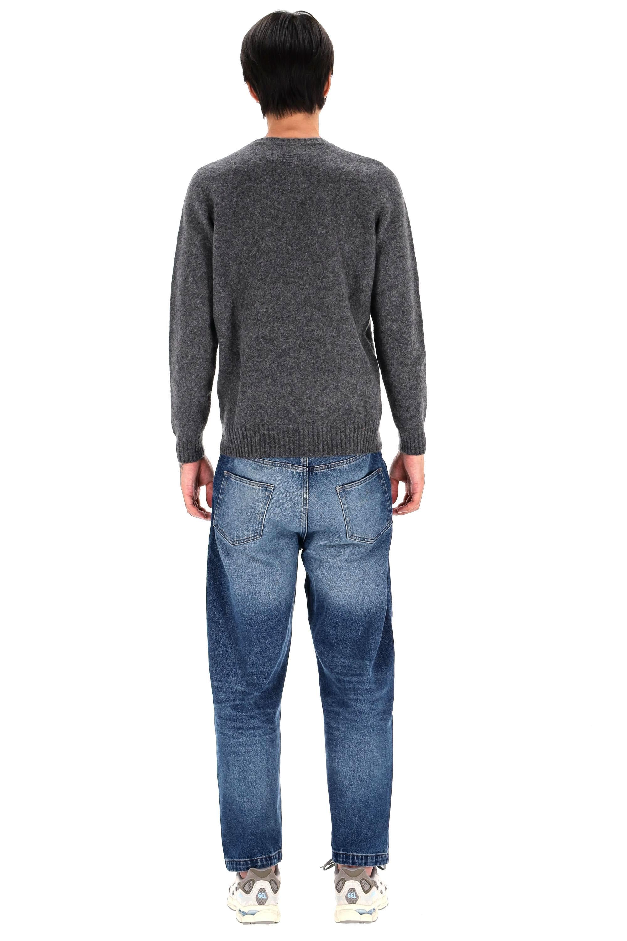 Maglia girocollo in lana garzata D8W103GLO-4 670 Drumohr