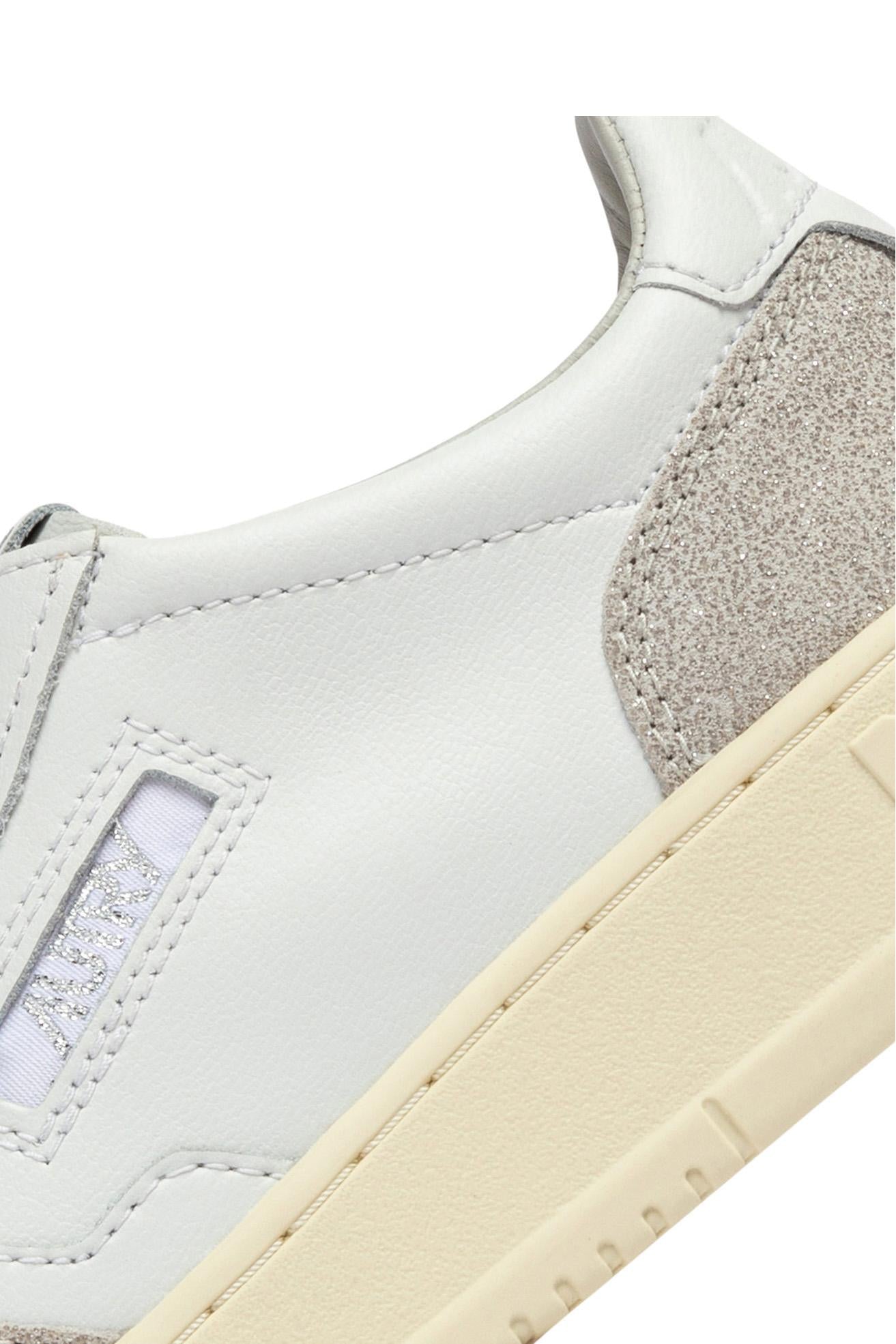Autry Sneaker donna Medalist in pelle e camoscio glitter AULW PK01 WHT/GREY