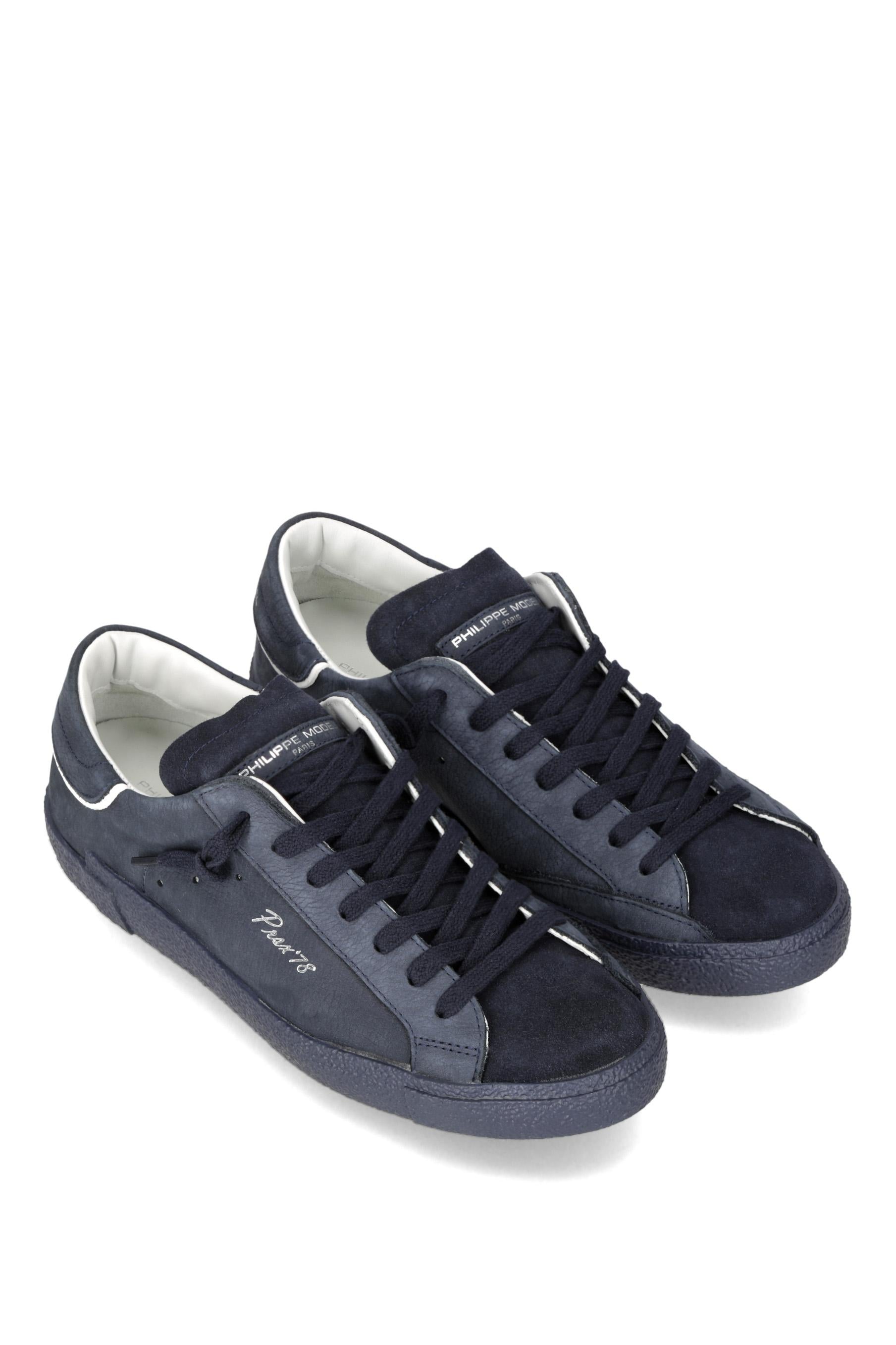 Philippe Model Sneaker modello Paris in nabuck tono su tono PRLU PRSX/18 NT04