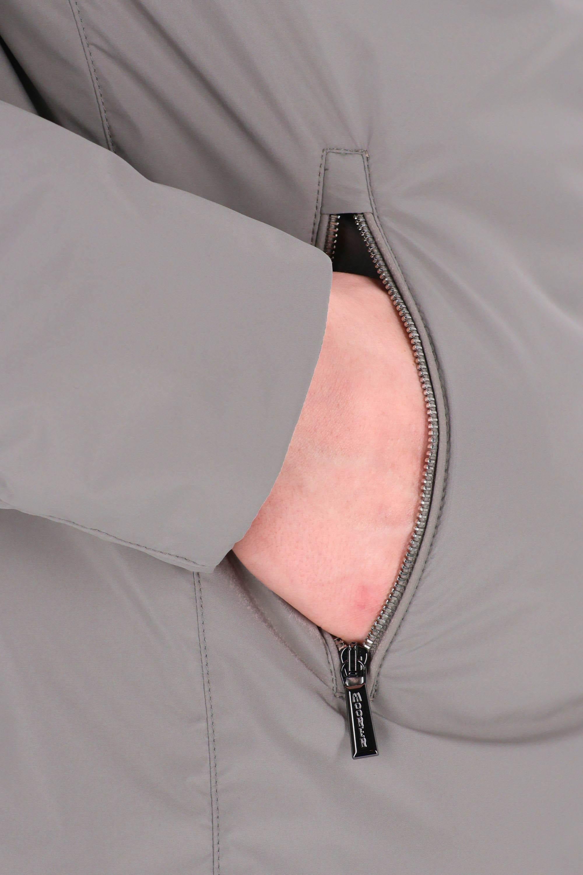 Moorer Giubbino in nylon 2 ombrelli mod. Alcide-Stp ALCIDE-STP-2 MARMO