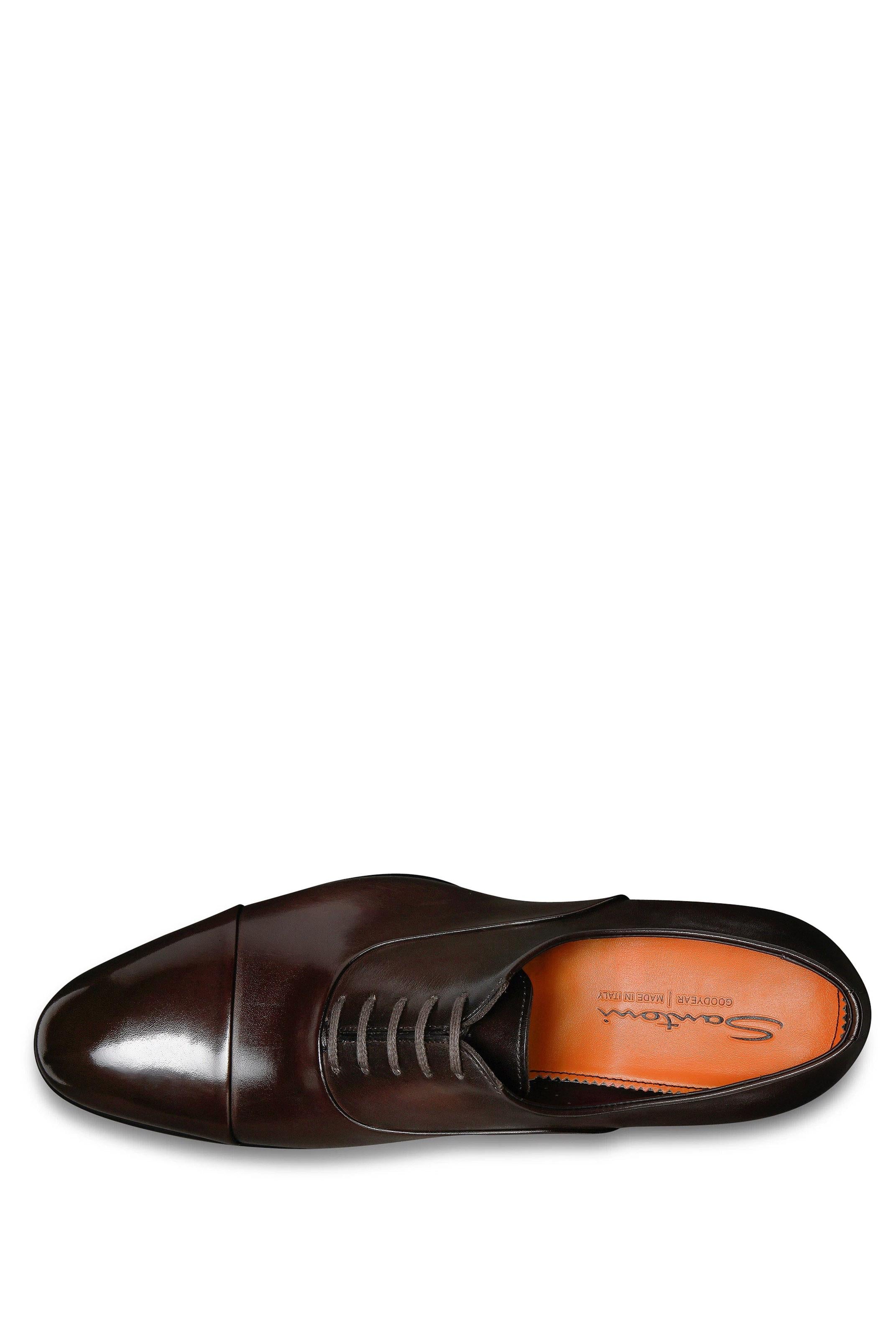 Santoni Scarpa stringata oxford in pelle anticata mod. Isaac MCCR12621MC1HVVD/2 T50