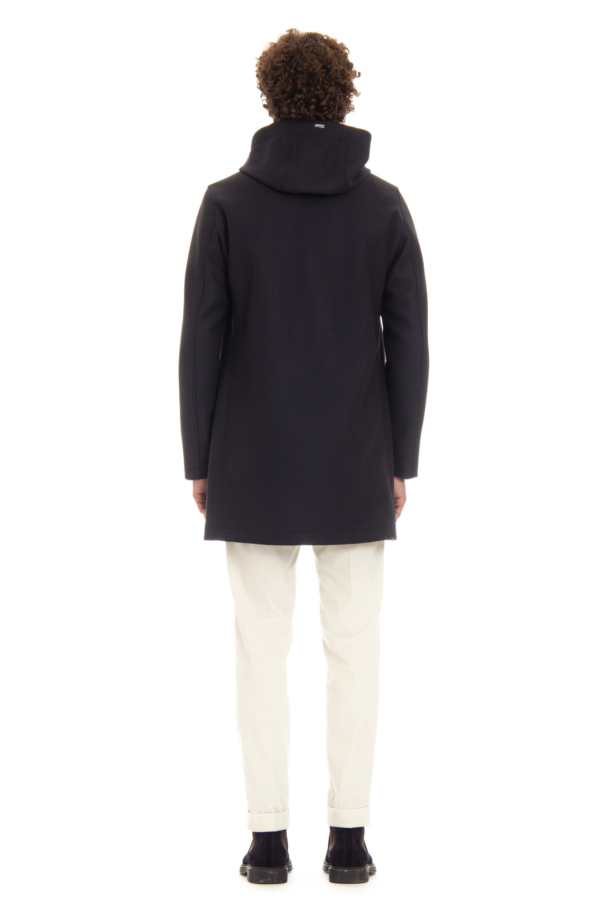 Parka in lana accoppiato con Scuba PA000152U 33428 9200 Herno