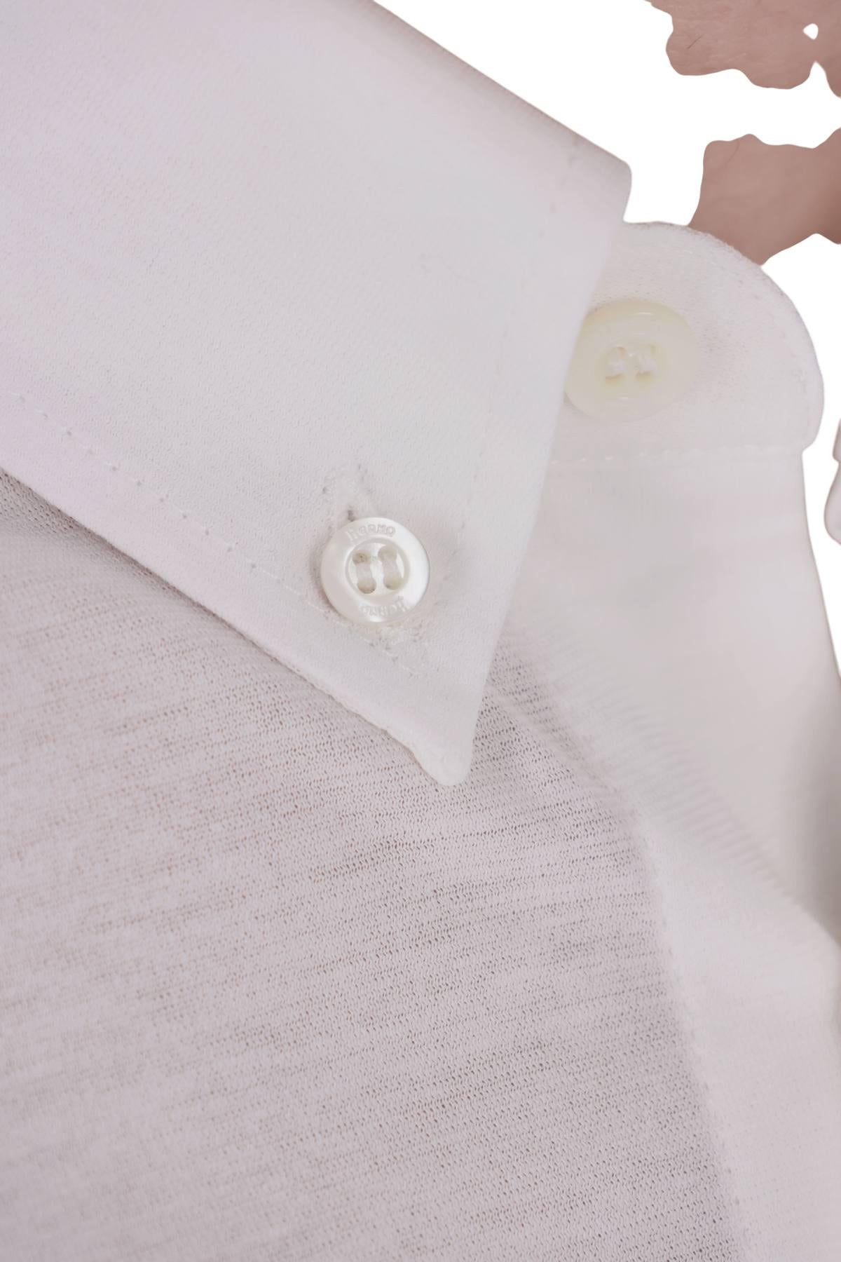 Herno Camicia in crepe di cotone button down JPL00149U 1000