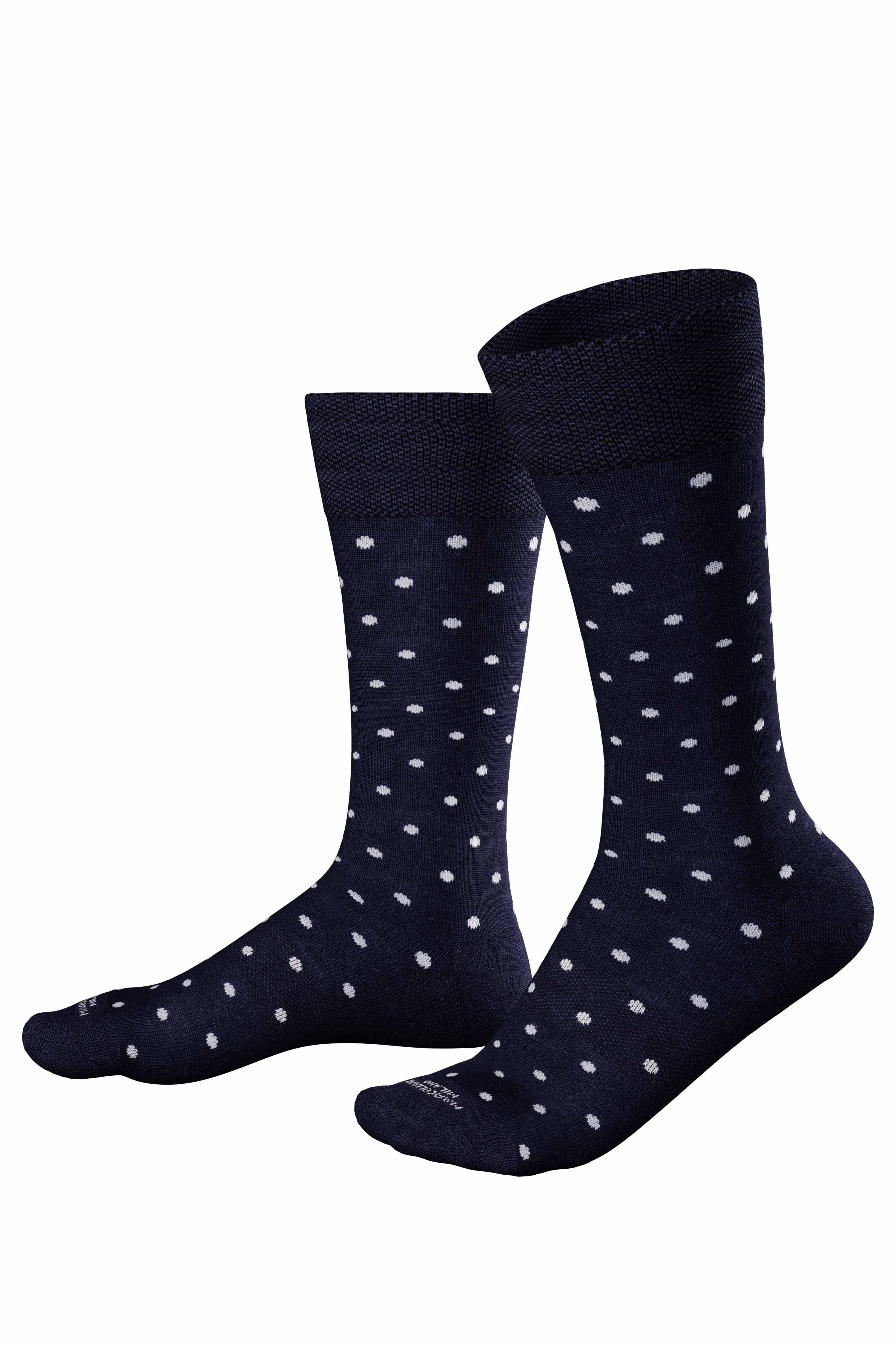 Marcoliani Calza sneaker al polpaccio in cotone a pois MAR4782T 001
