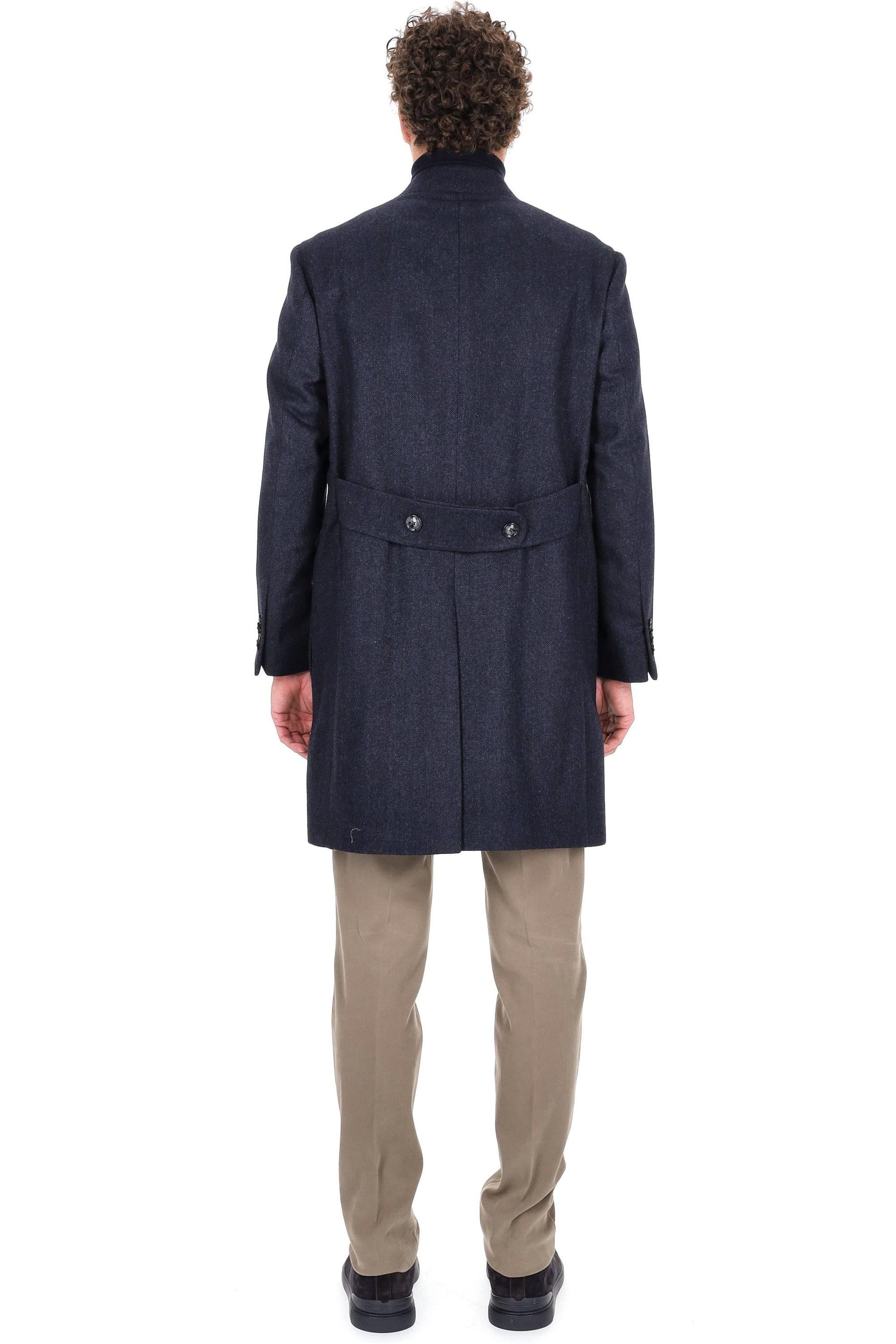 Barba Cappotto doppiopetto pura lana a resca COAT 43081 0001