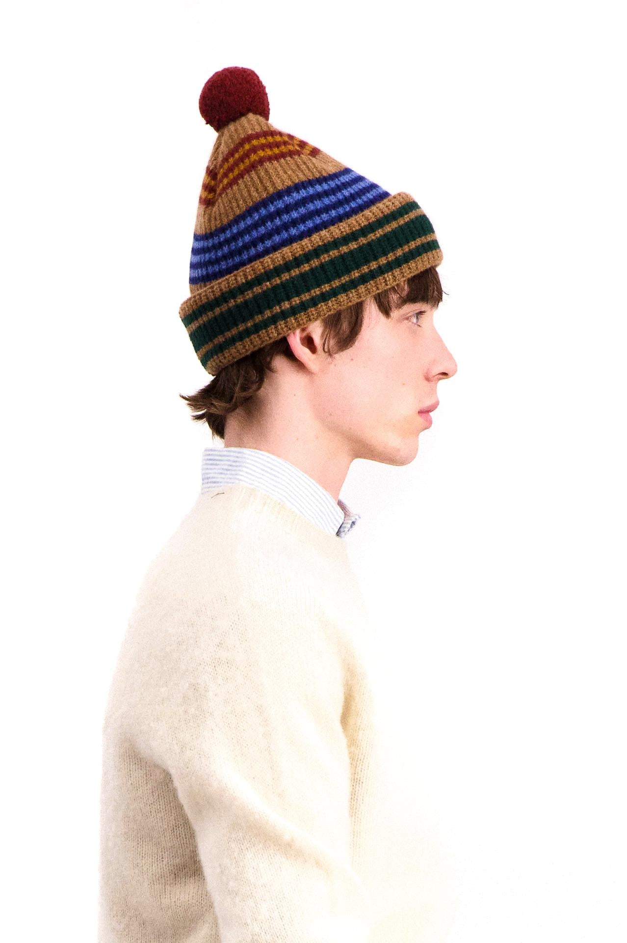 Howlin' Beanie in lana con pon pon SLOW HAT/2 NUTS