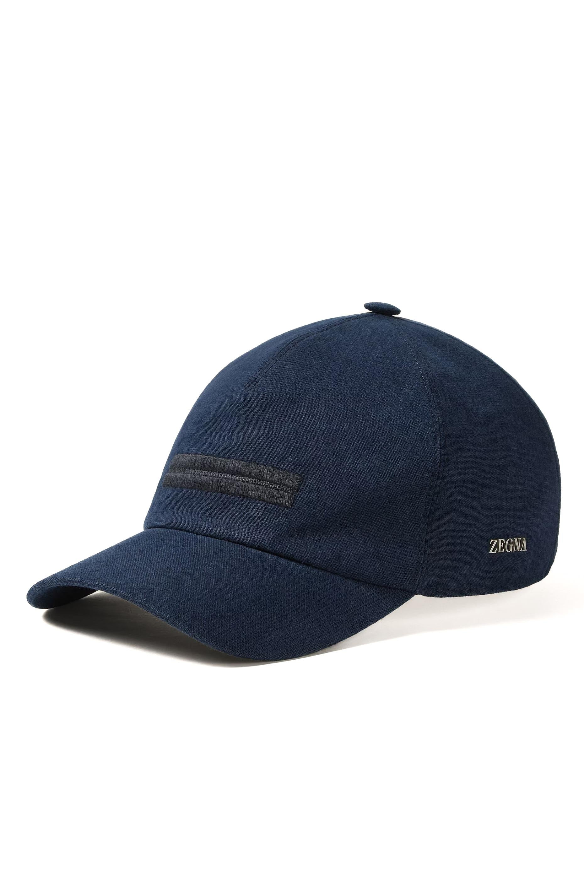 Zegna Cappello baseball in Oasi Lino Z7I18HA7-B7M BL1