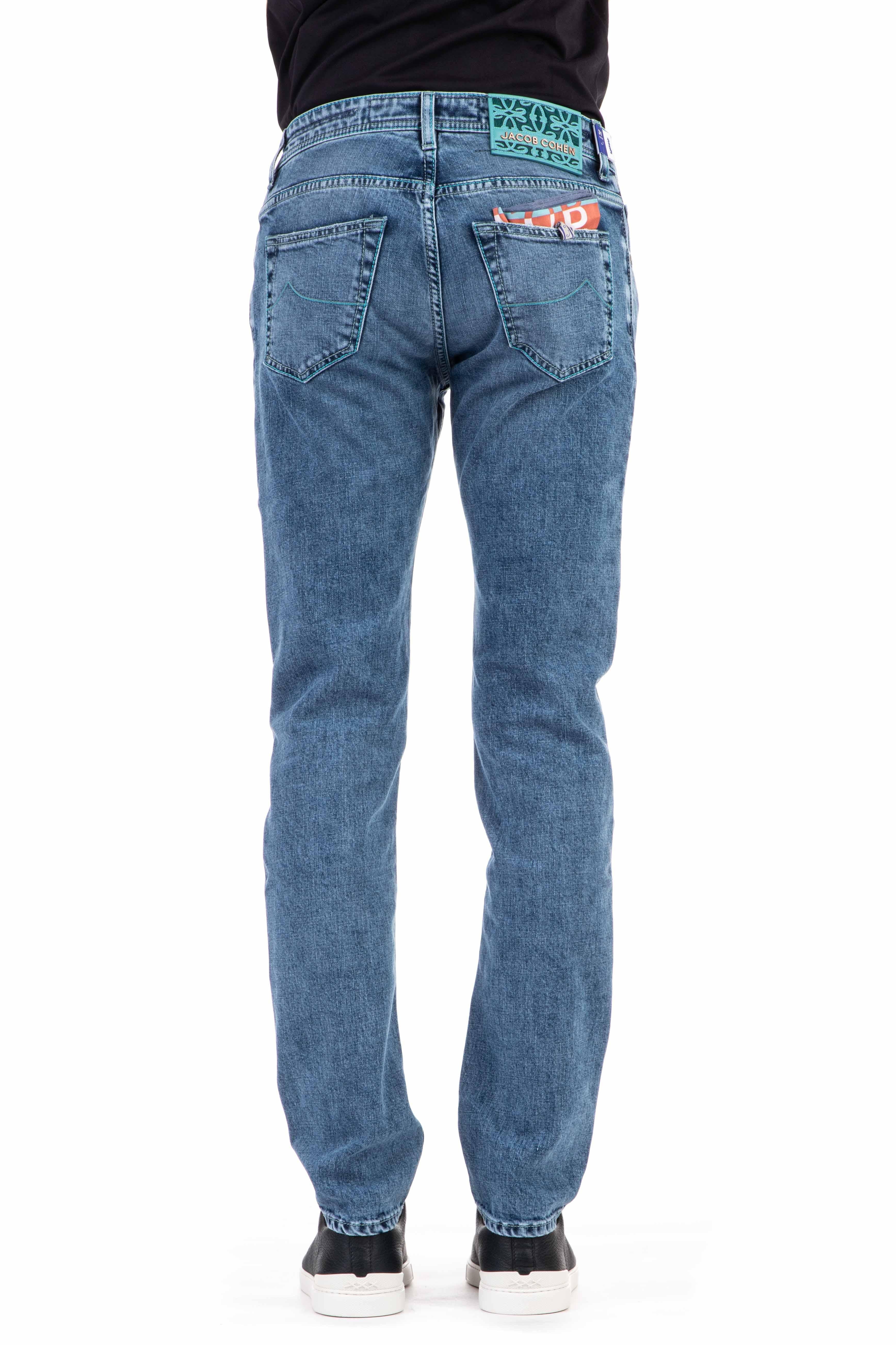 Jacob Cohen Jeansspecialedition con etichetta ricamata nick slimfit M07-32S-3736-NICKSLIM 435D