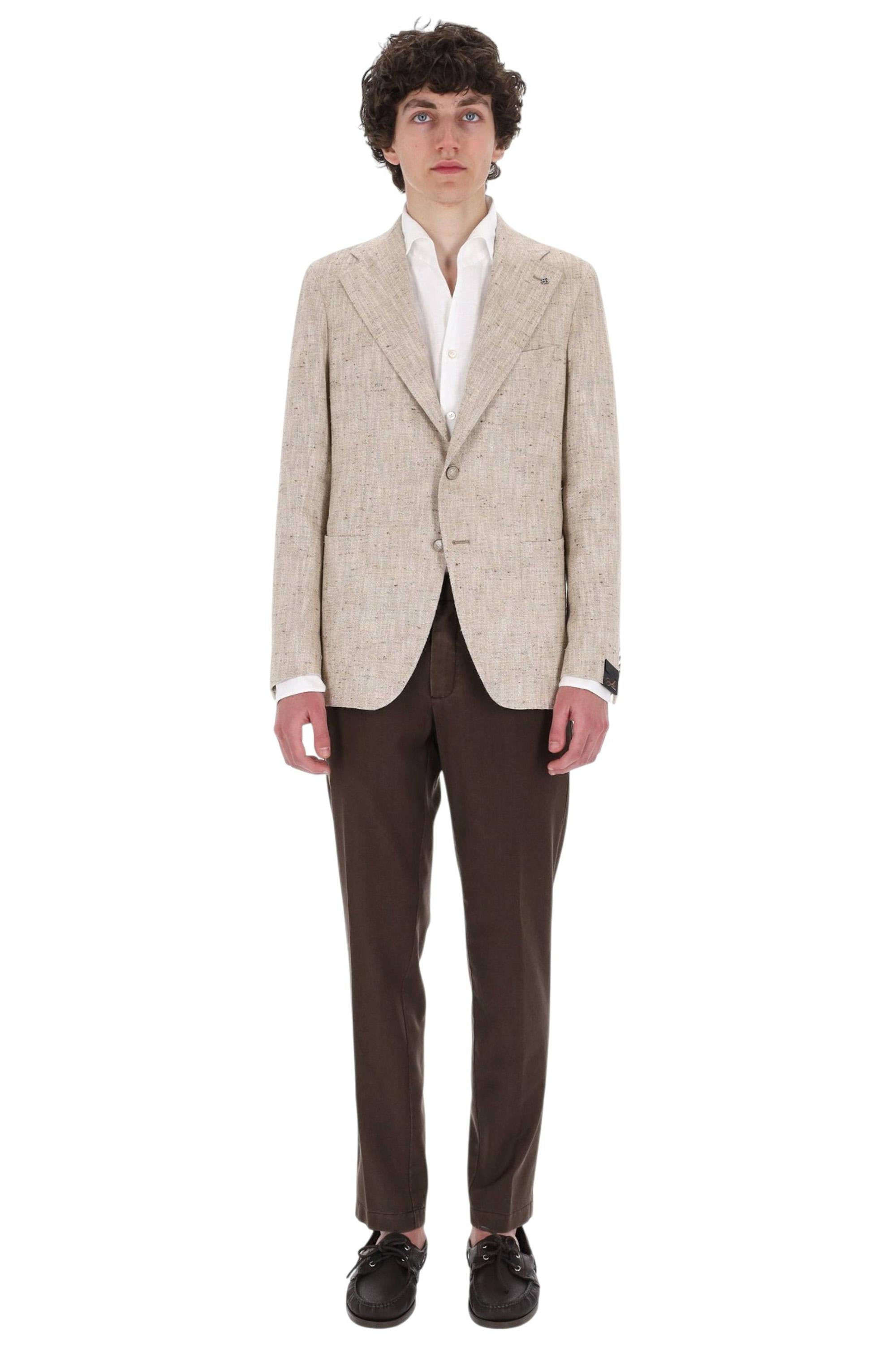 Tagliatore Giacca tramata Pino Lerario in cotone-seta-canapa G-PL22K A50088 A1128