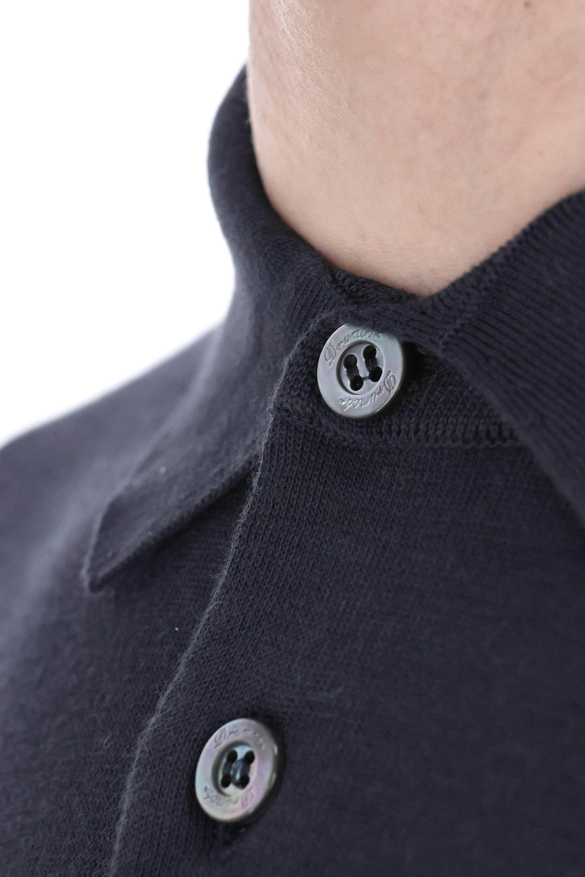 Polo manica lunga in leggero cotone D0GN214 795 Drumohr