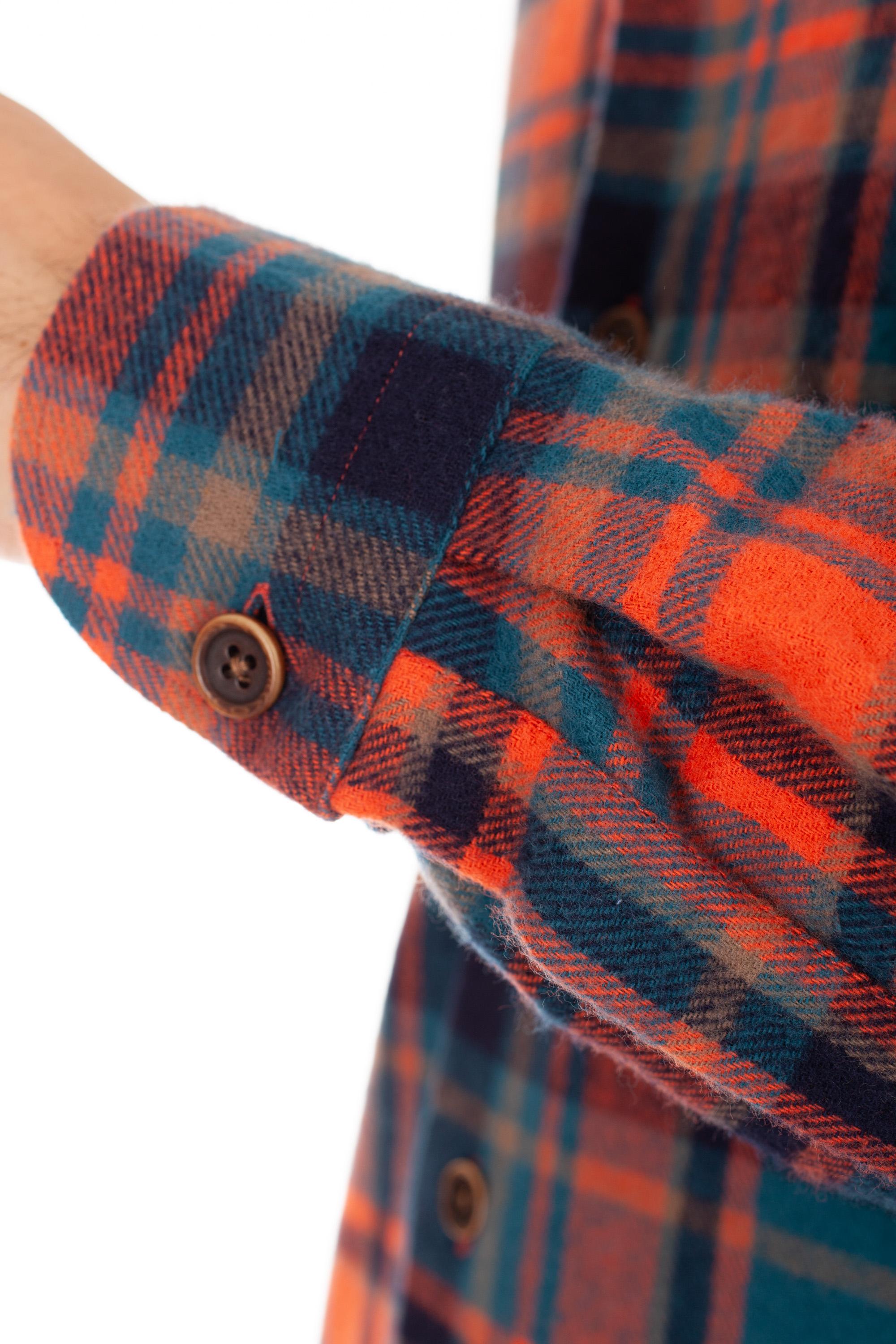 Overshirt in flanella check 17028 1 Borriello