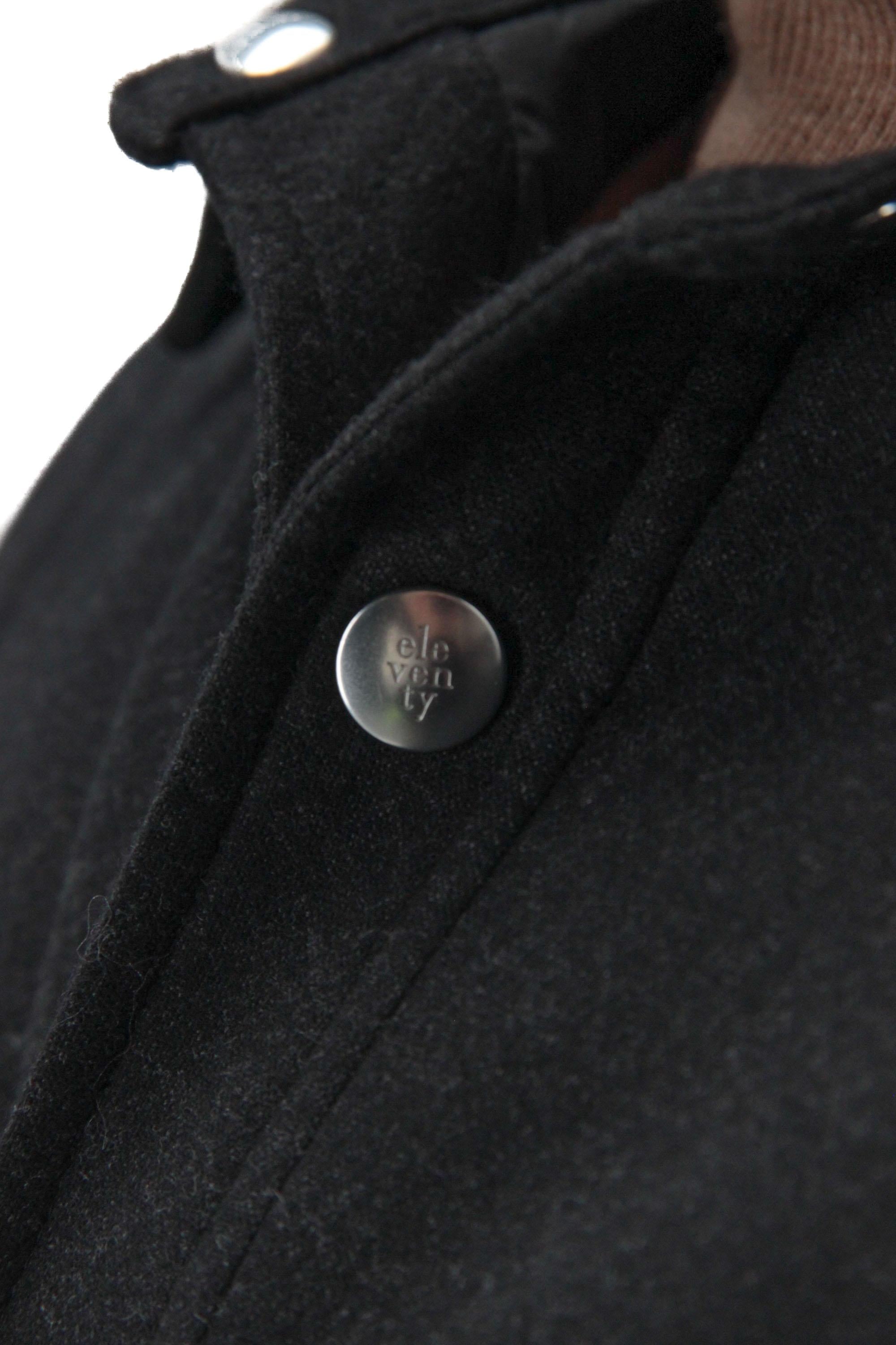 Eleventy Giubbotto in lana 14 micron con bottoni a pressione J75GBTI30 TES0H009 22