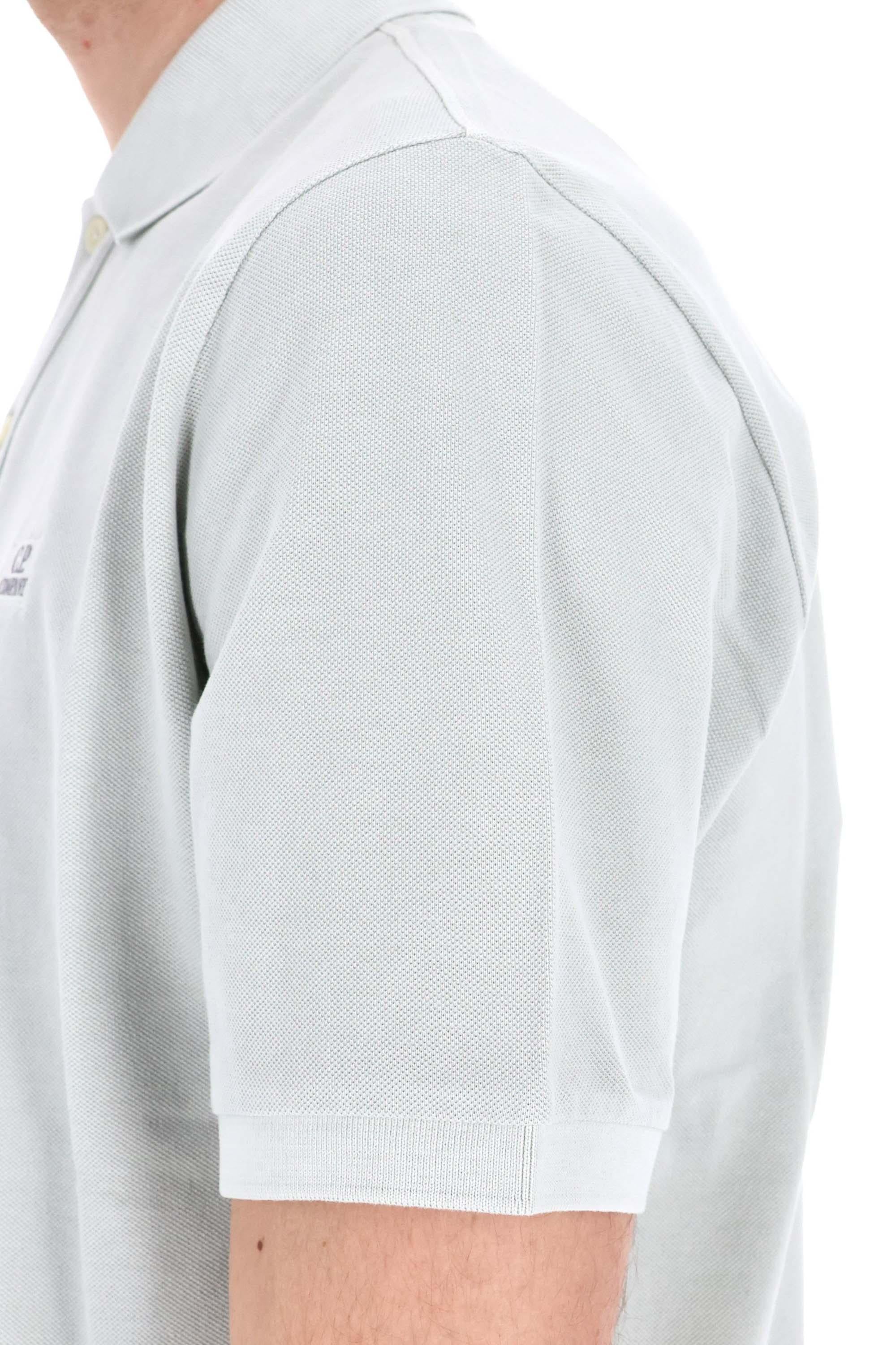 CP Company Polo in piquet di cotone 24/1 resist dyed MPL180A11 0300R 800