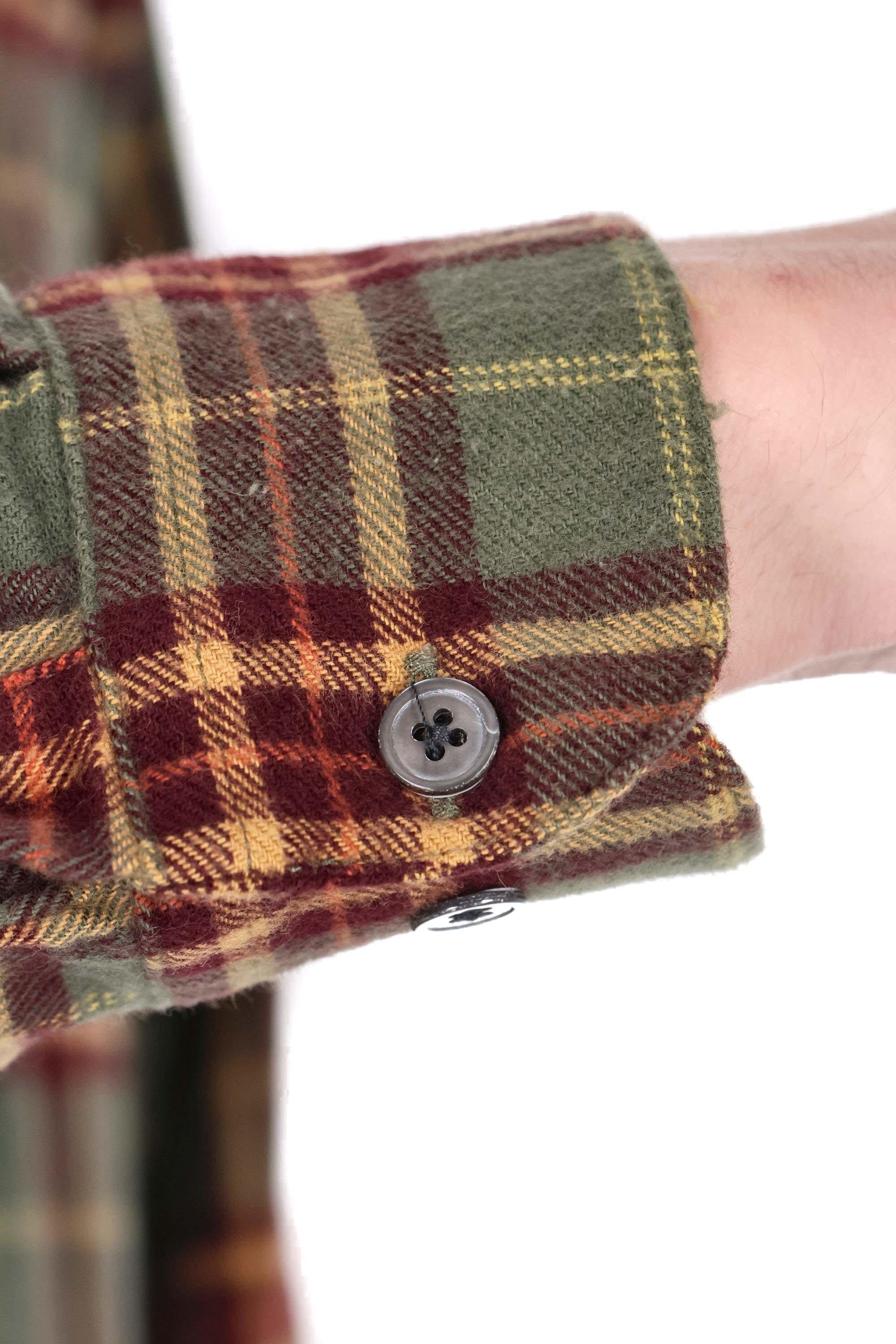 Portuguese Flannel Camicia in flanella di cotone modello Hoop 044 MLTCLR