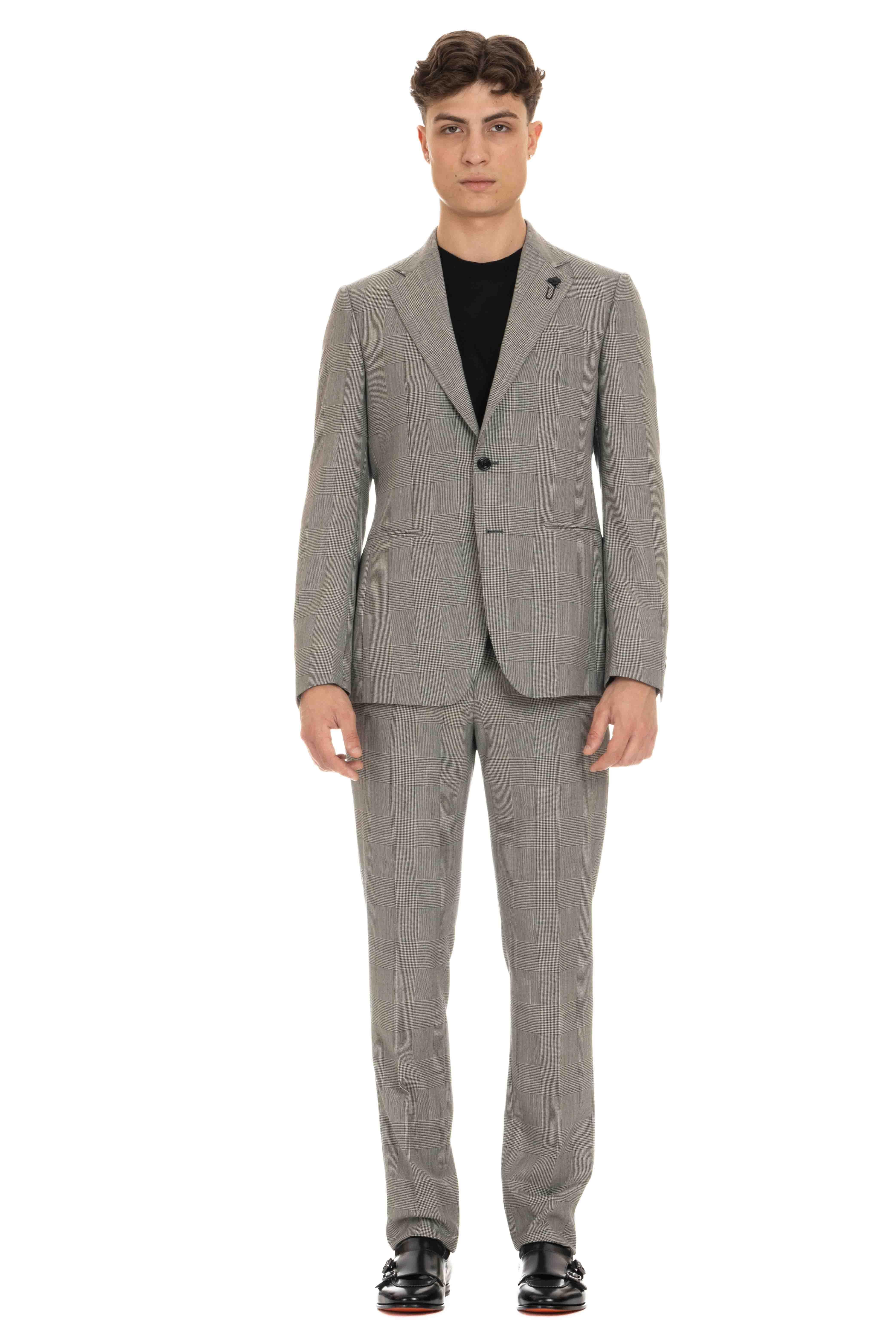 Lardini Abito in lana principe di galles EQ7754E EQSK62409 100NE