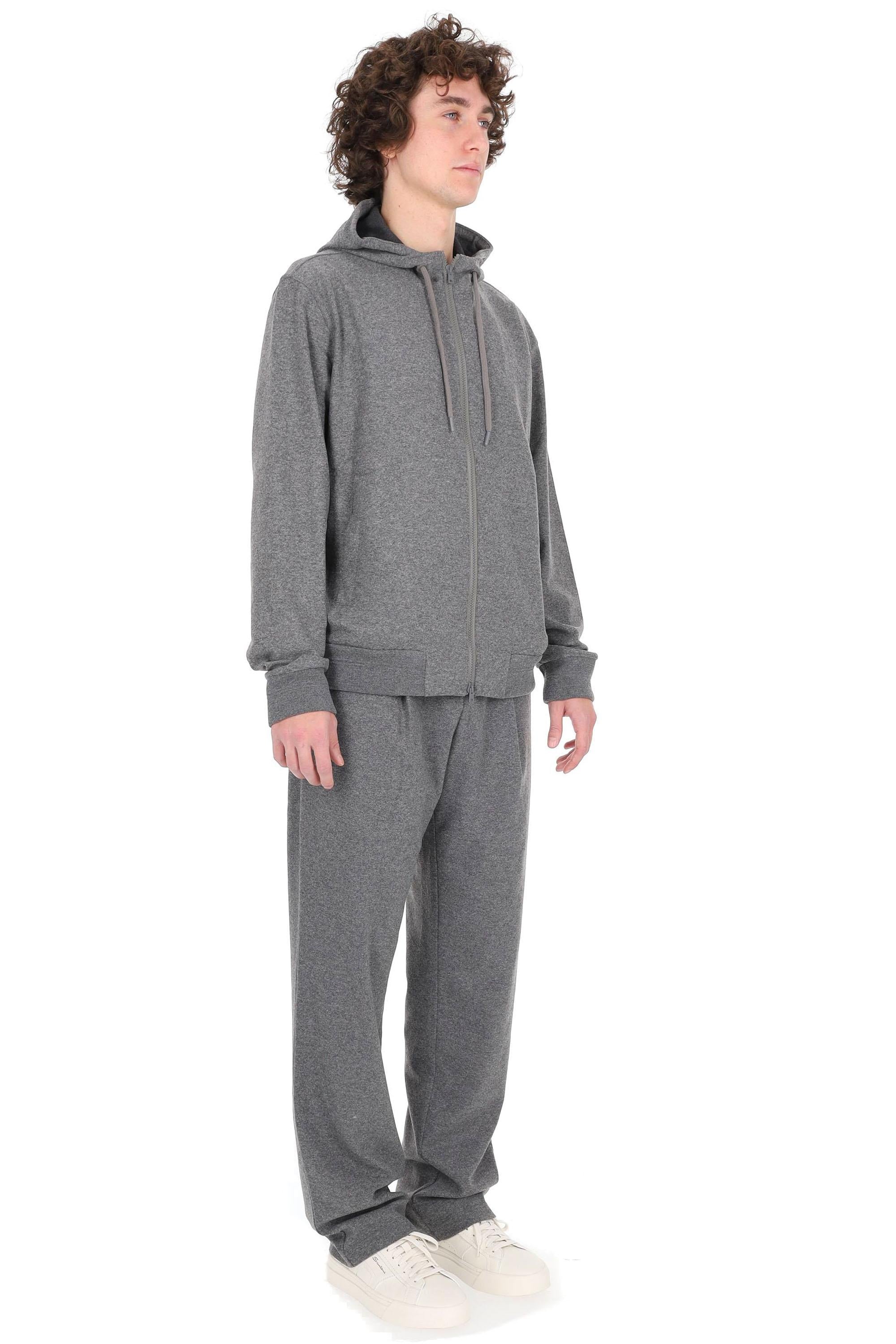 Herno Felpa misto viscosa con cappuccio JC00071U 9487