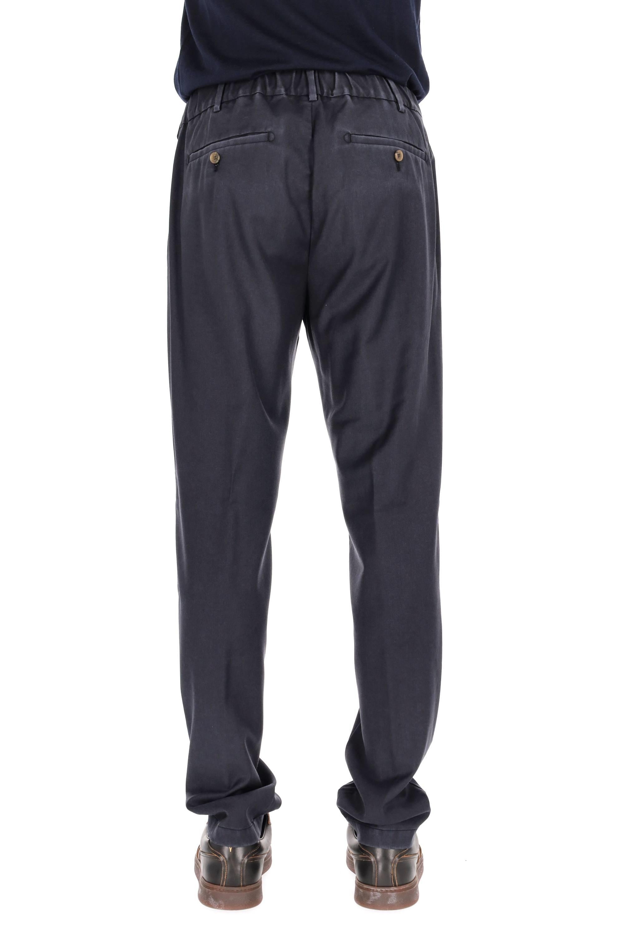 Myths Pantalone delavé in lana-cashmere con coulisse 25WM12L 99 037